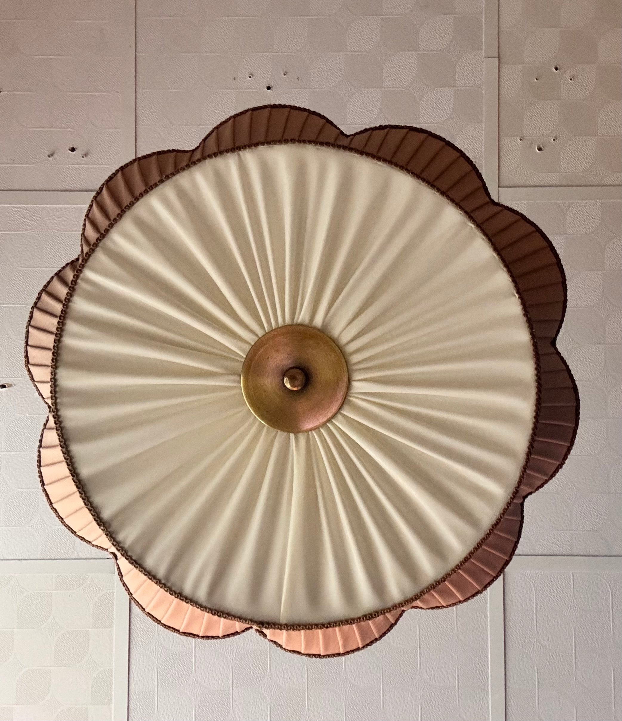 Charlotte İpek Saten Avize Vintage Pembe