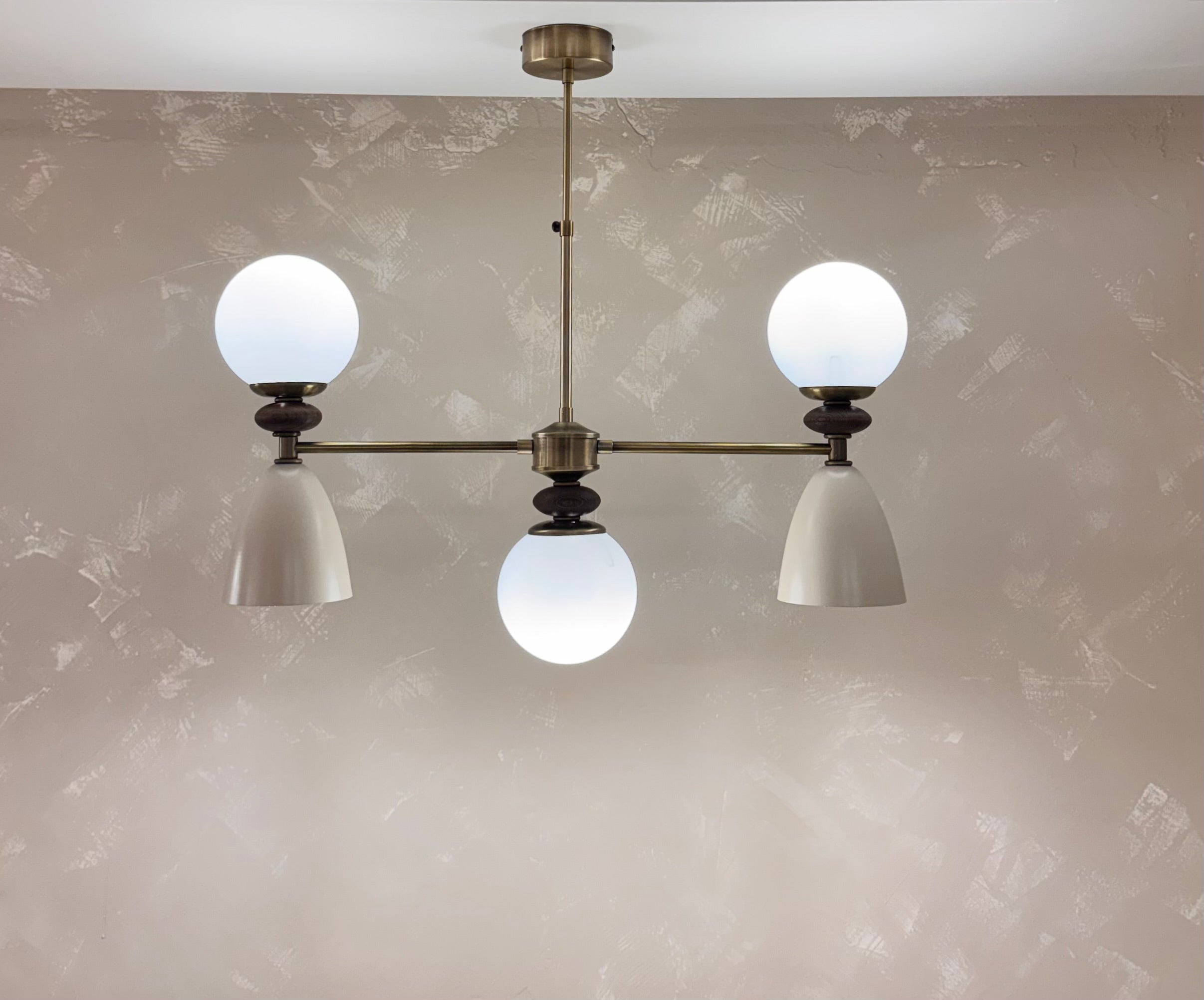 Vento Brass 5 ışıklı Modern Avize