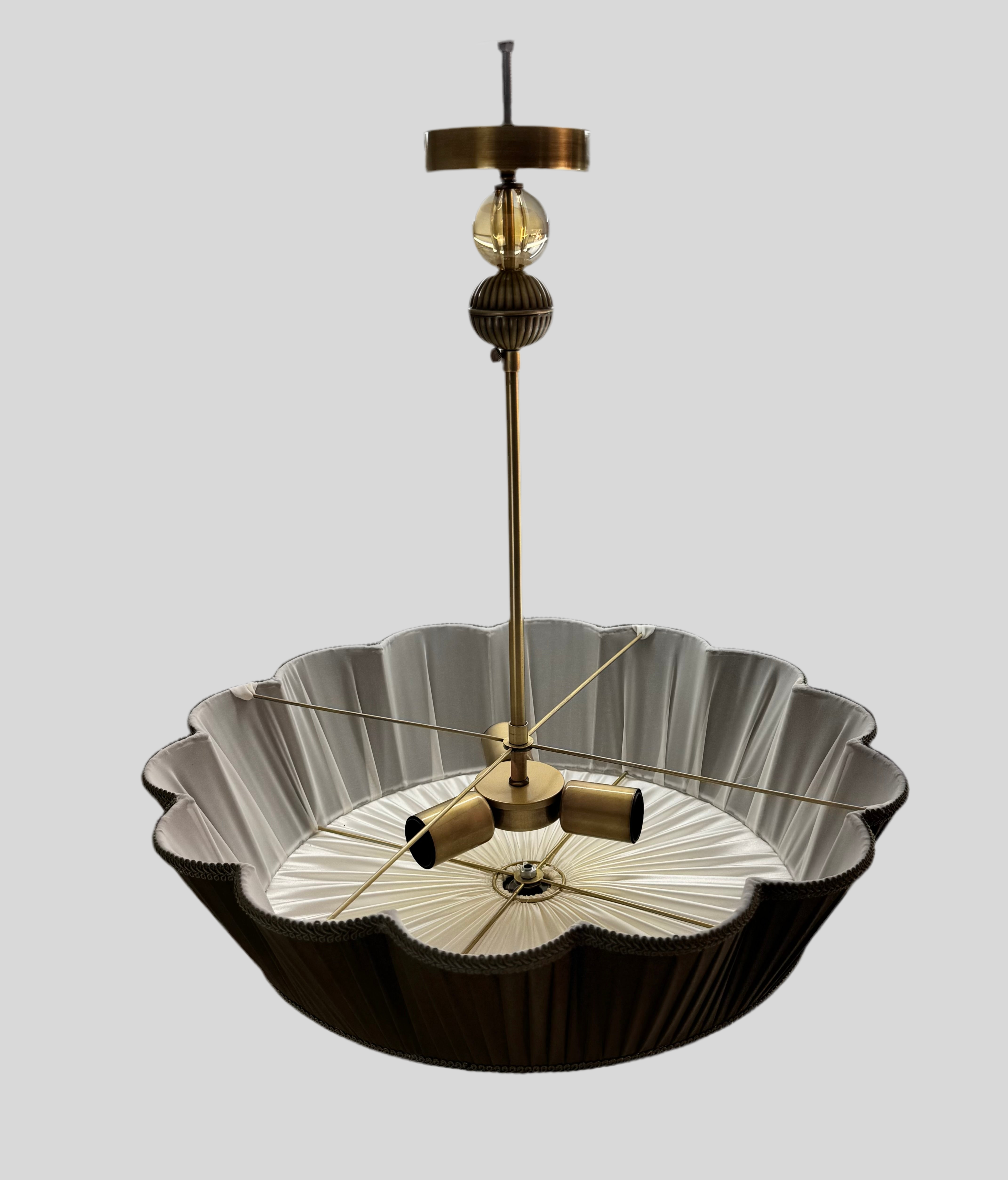 Charlotte İpek Saten Avize Koyu Yeşil