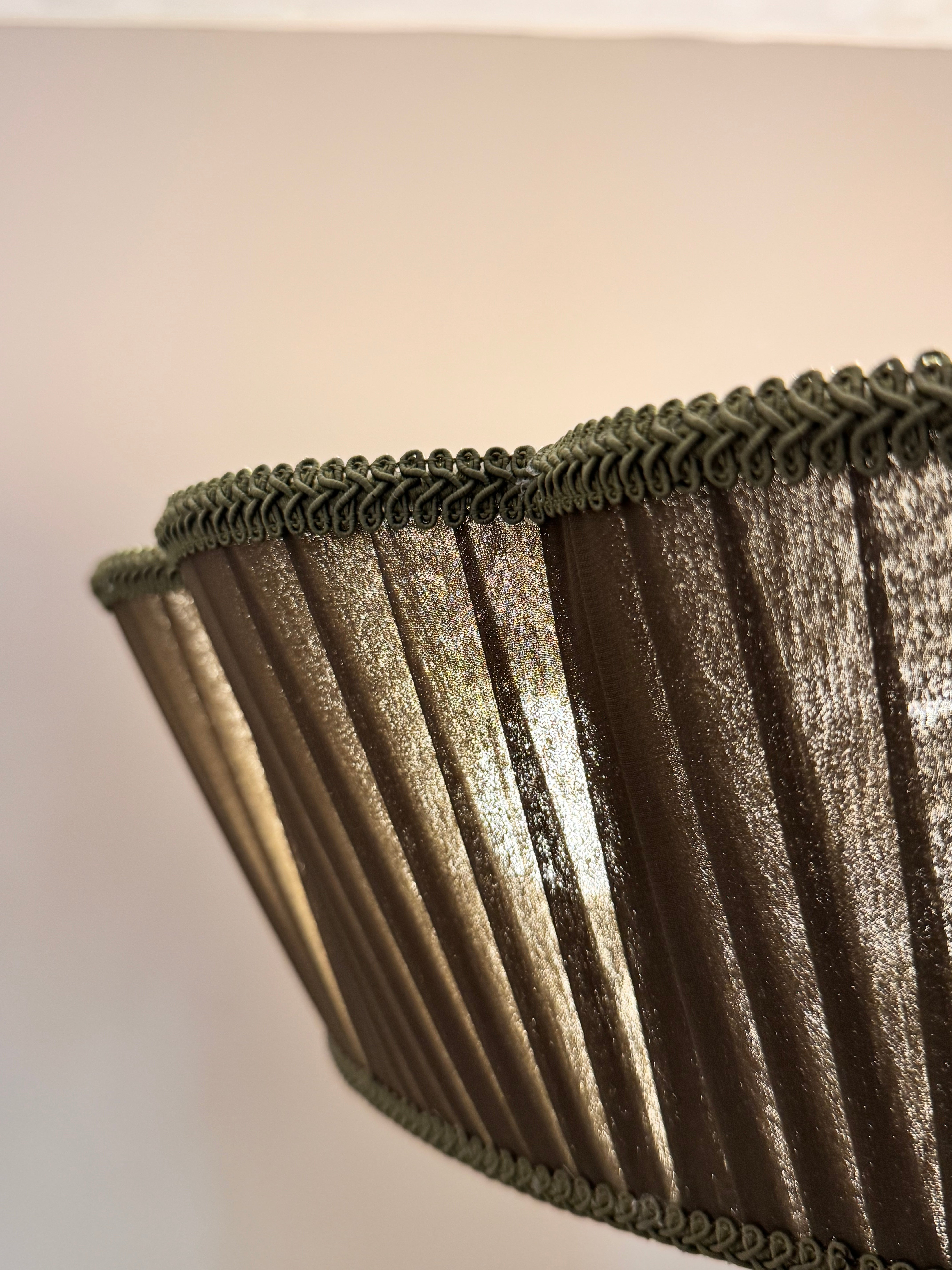 Charlotte İpek Saten Avize Koyu Yeşil