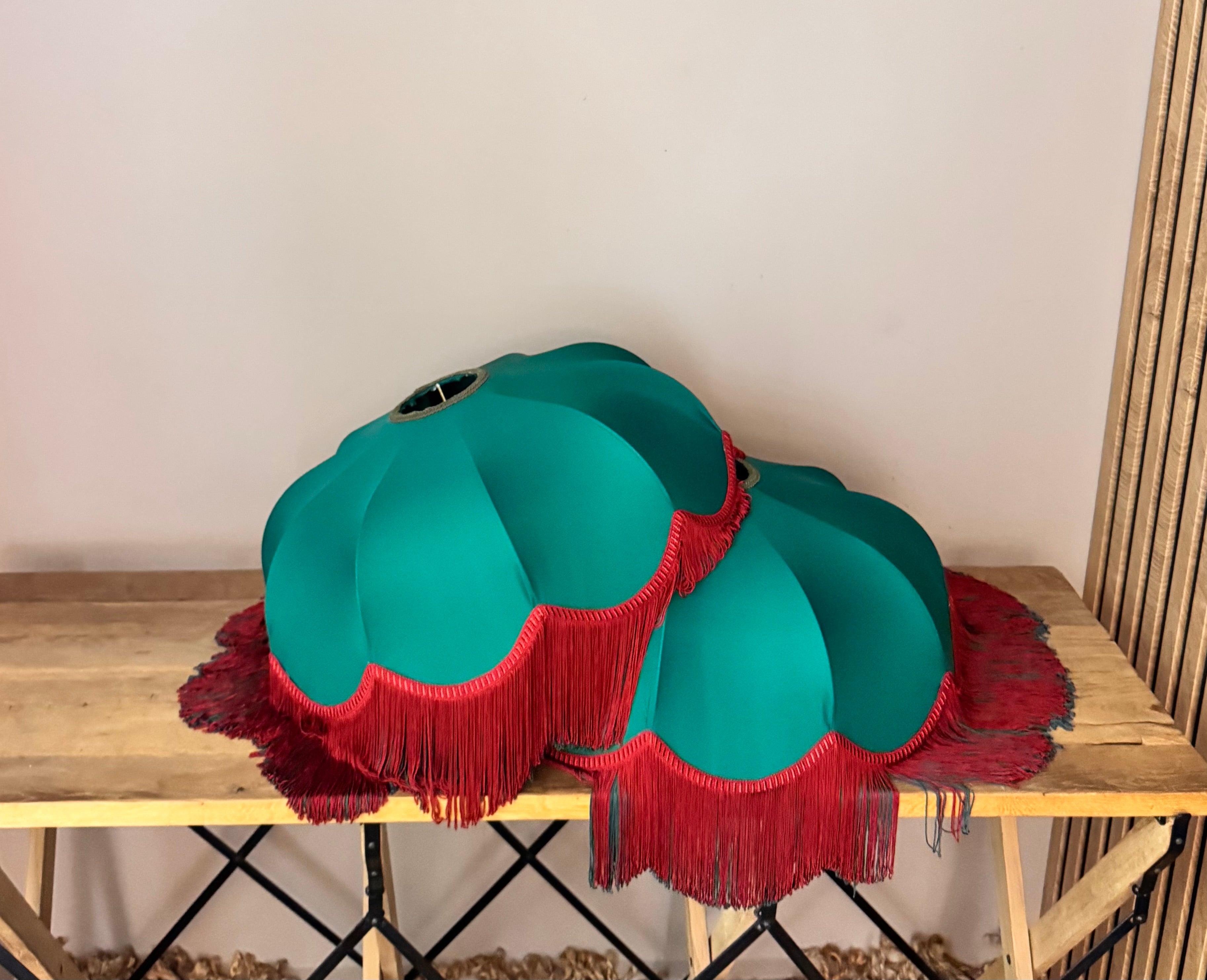 Diana El yapımı Saten Kumaş Püsküllü Avize