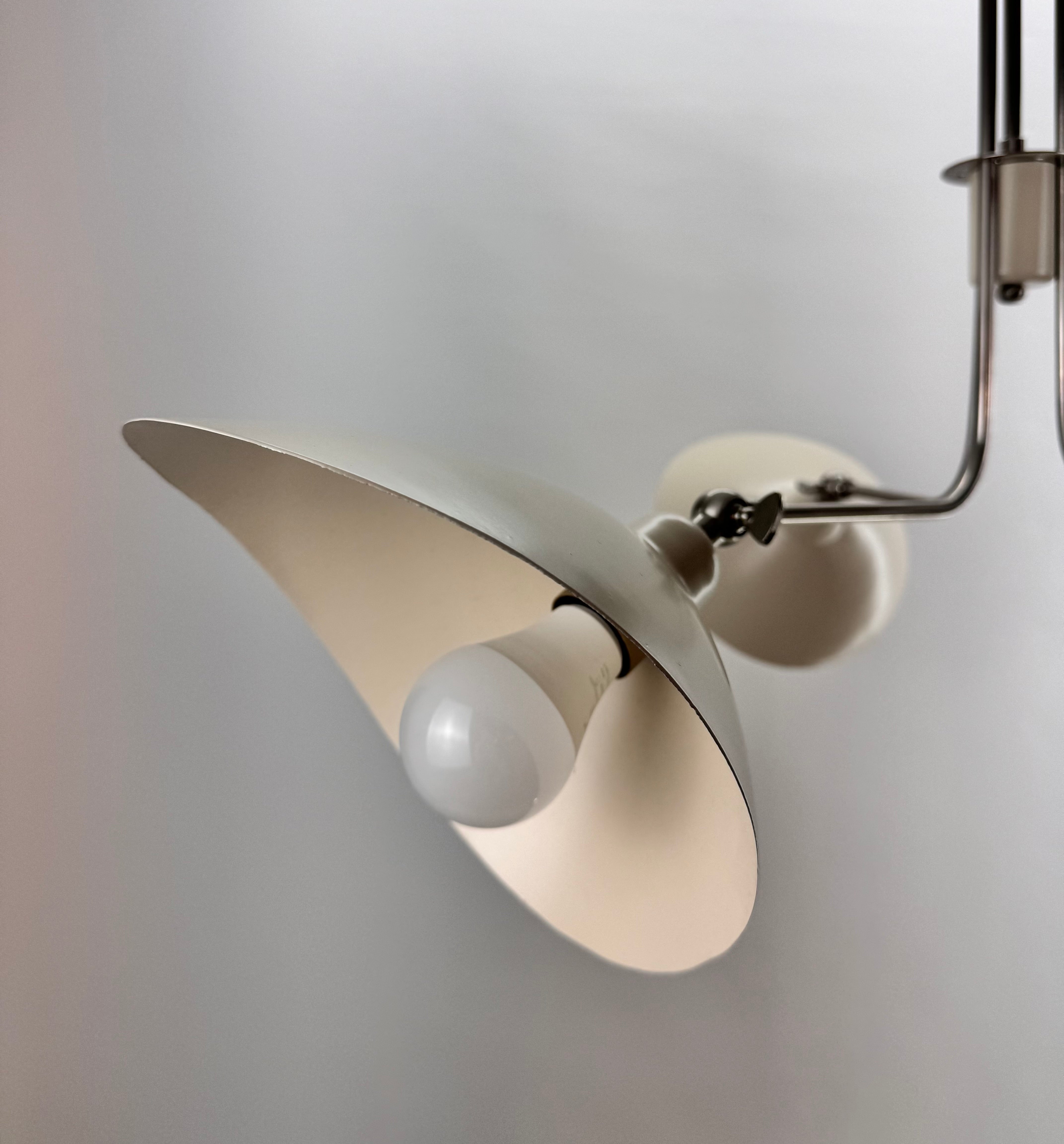 Leo İskandinav Tarzı 3 Kollu Avize Krom