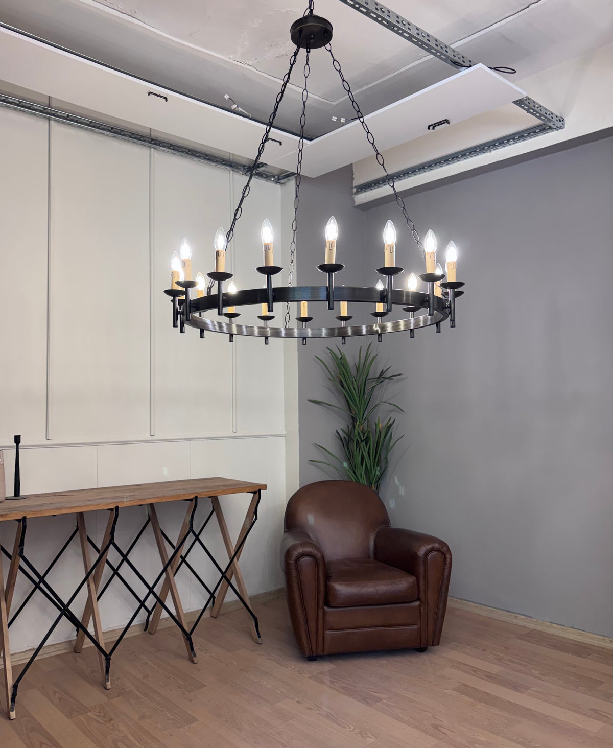 Rustik Zincirli Avize