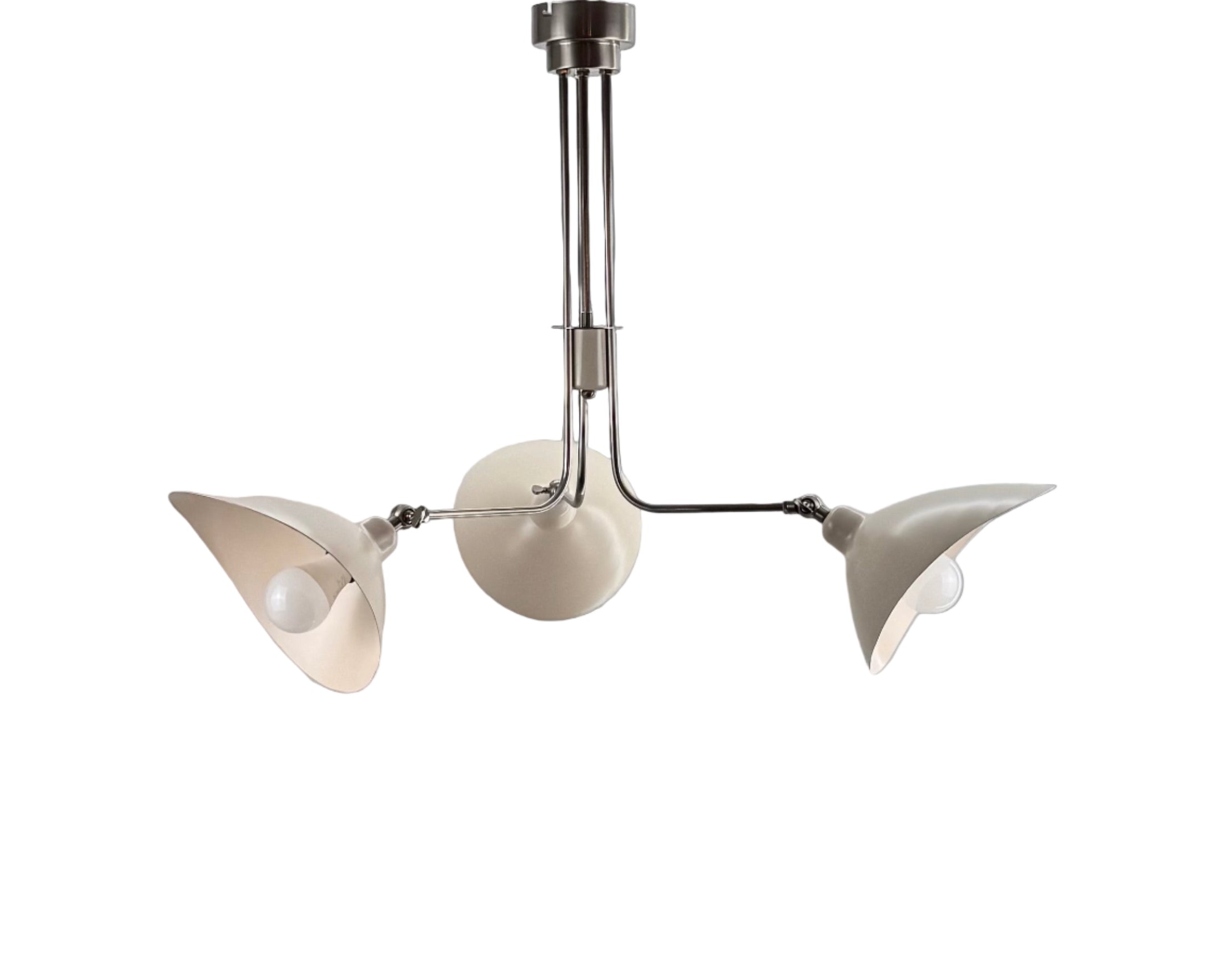 Leo İskandinav Tarzı 3 Kollu Avize Krom