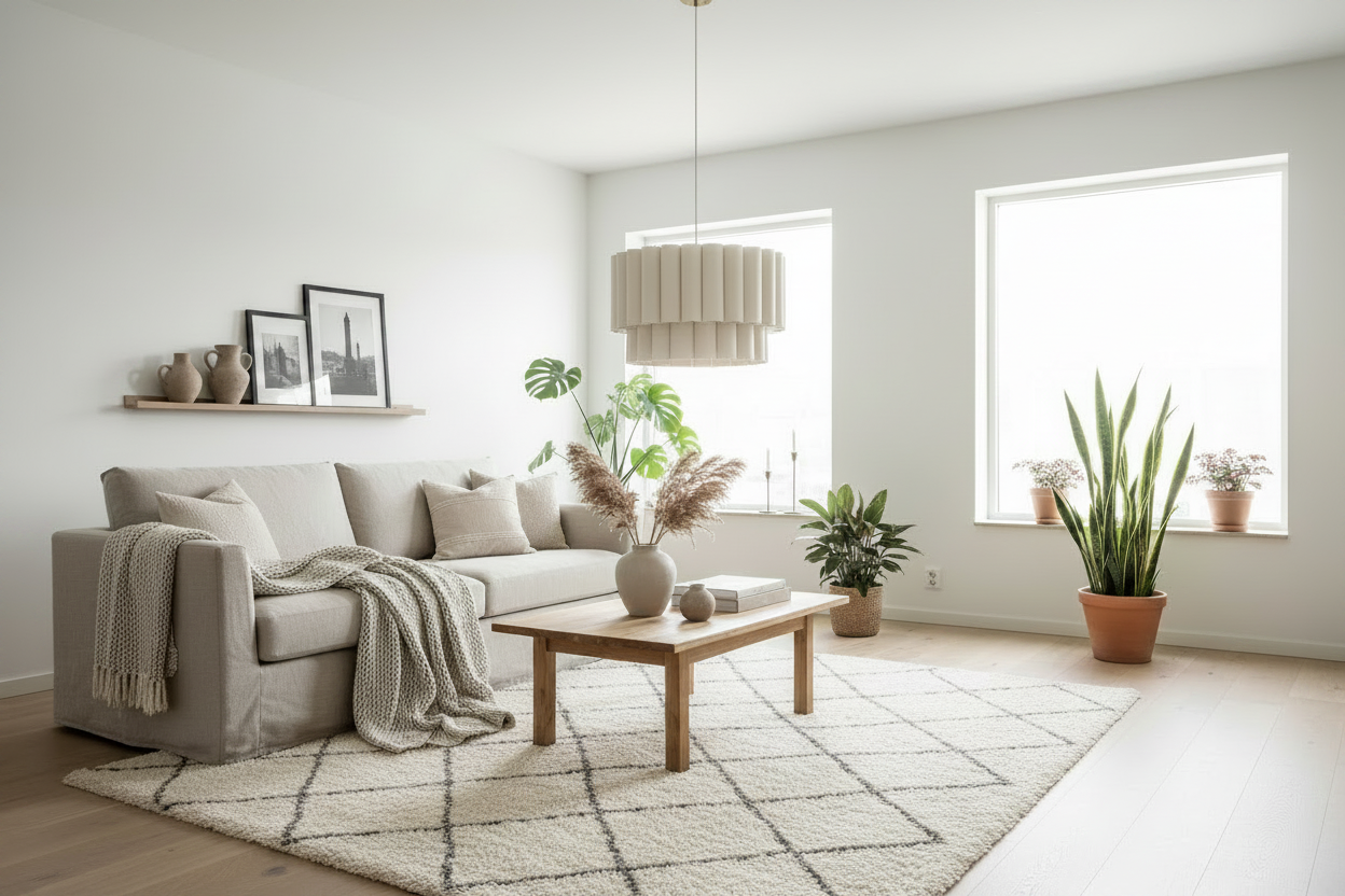 Madrigal Çift Katmanlı 3 Işıklı Altı Seperatörlü Keten Avize