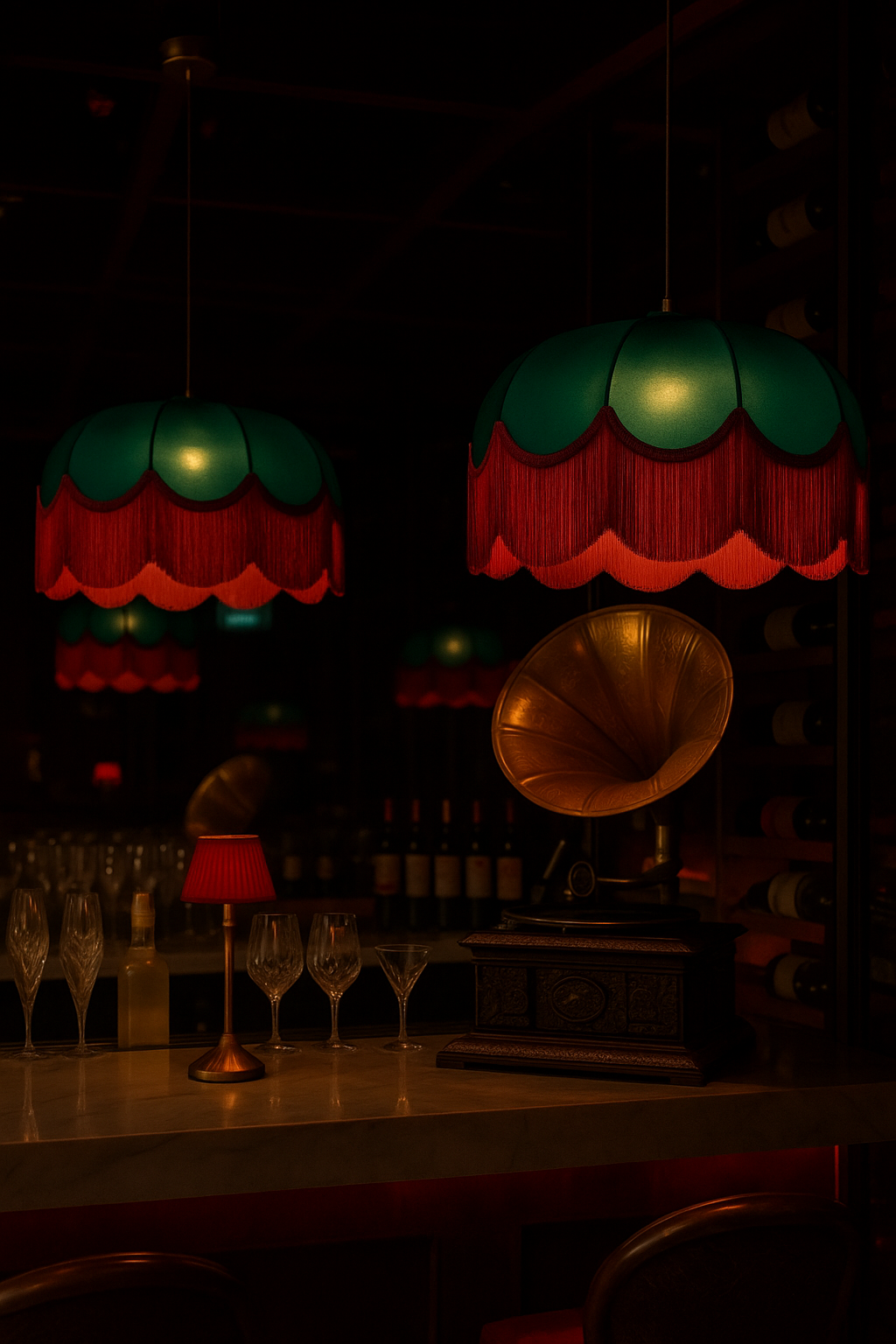 Diana El yapımı Saten Kumaş Püsküllü Avize