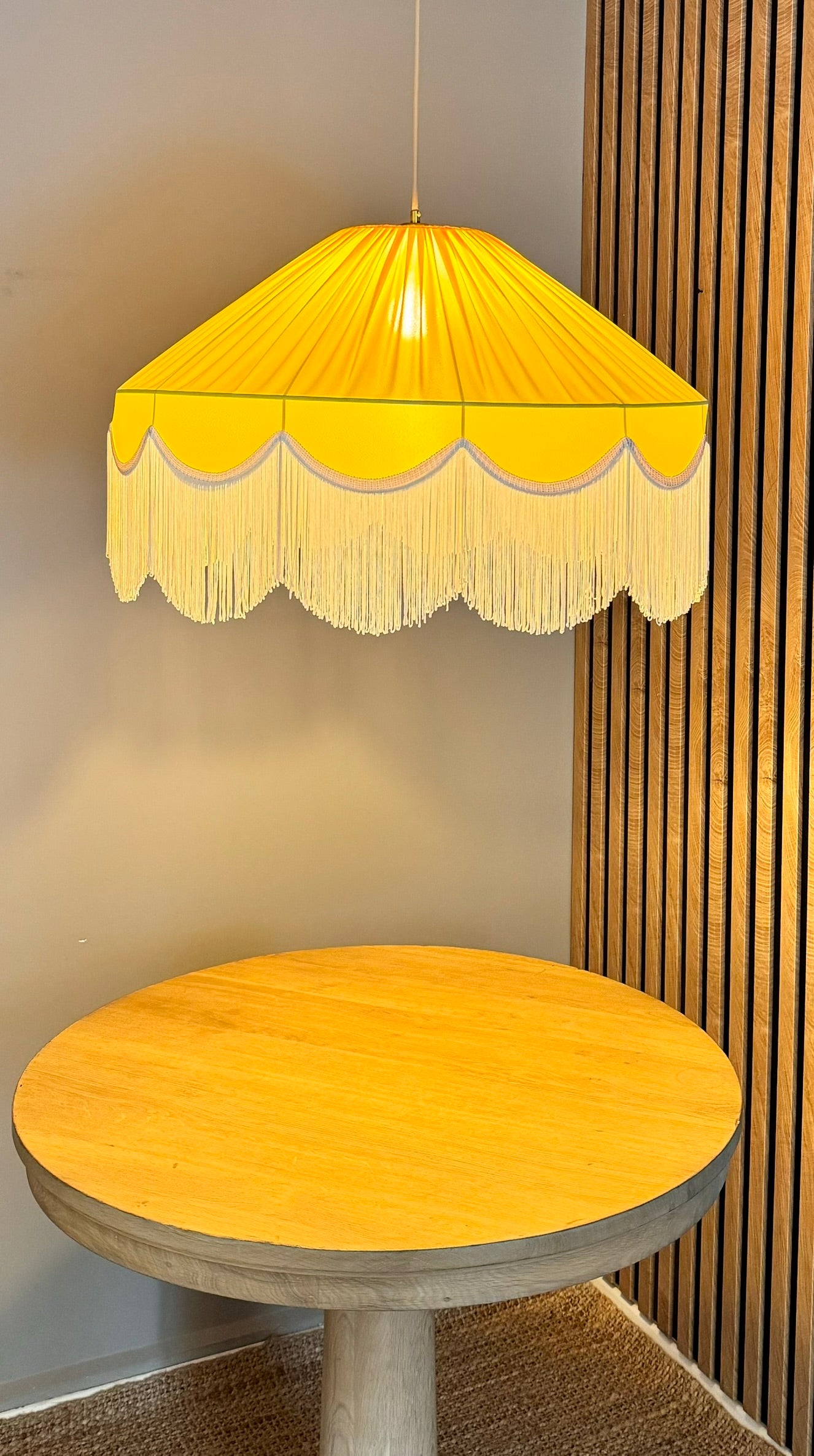 Sofia Silk Satin Tassel Chandelier Orange