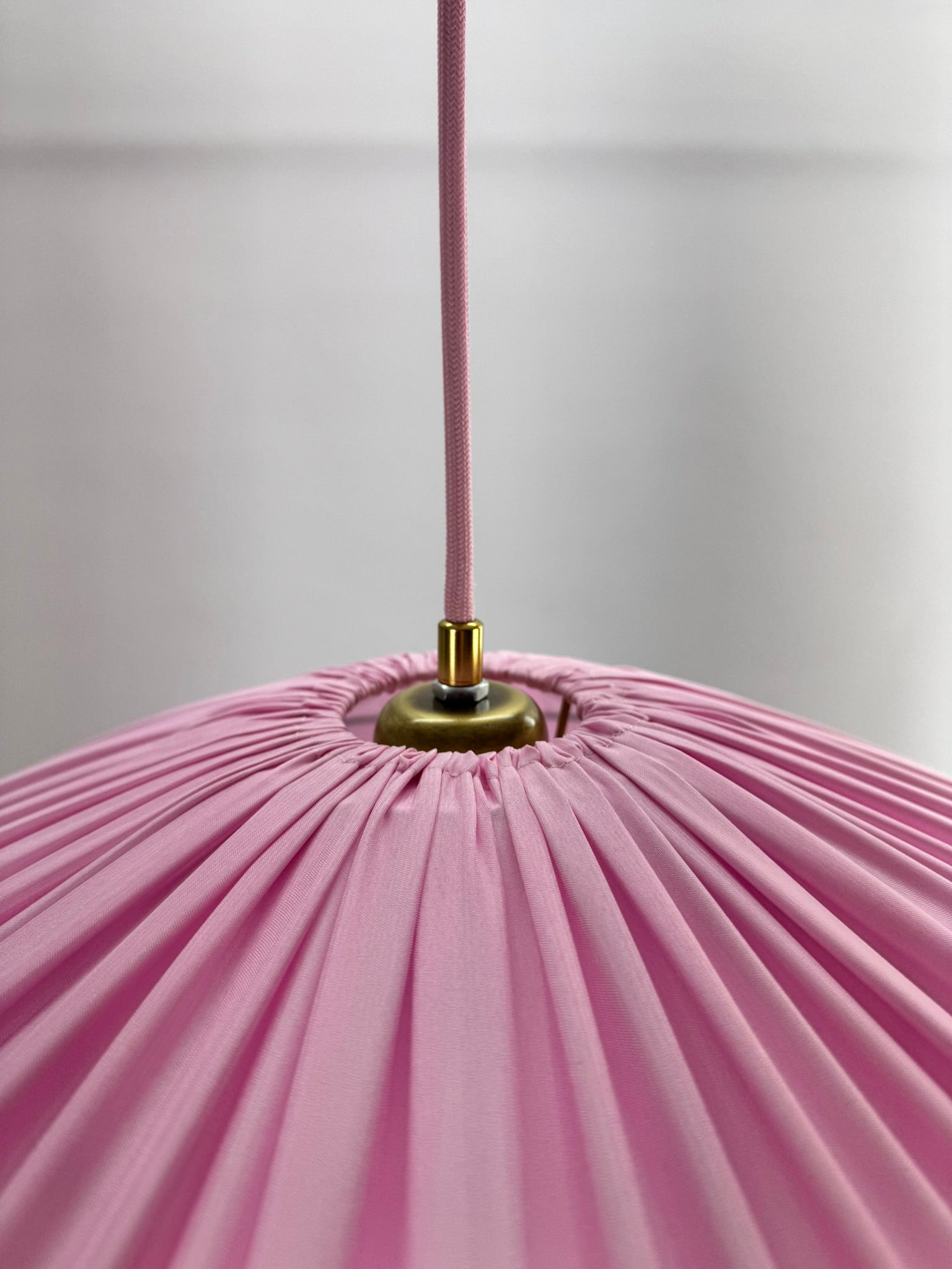 Sofia İpek Saten Püsküllü Avize Açık Pembe