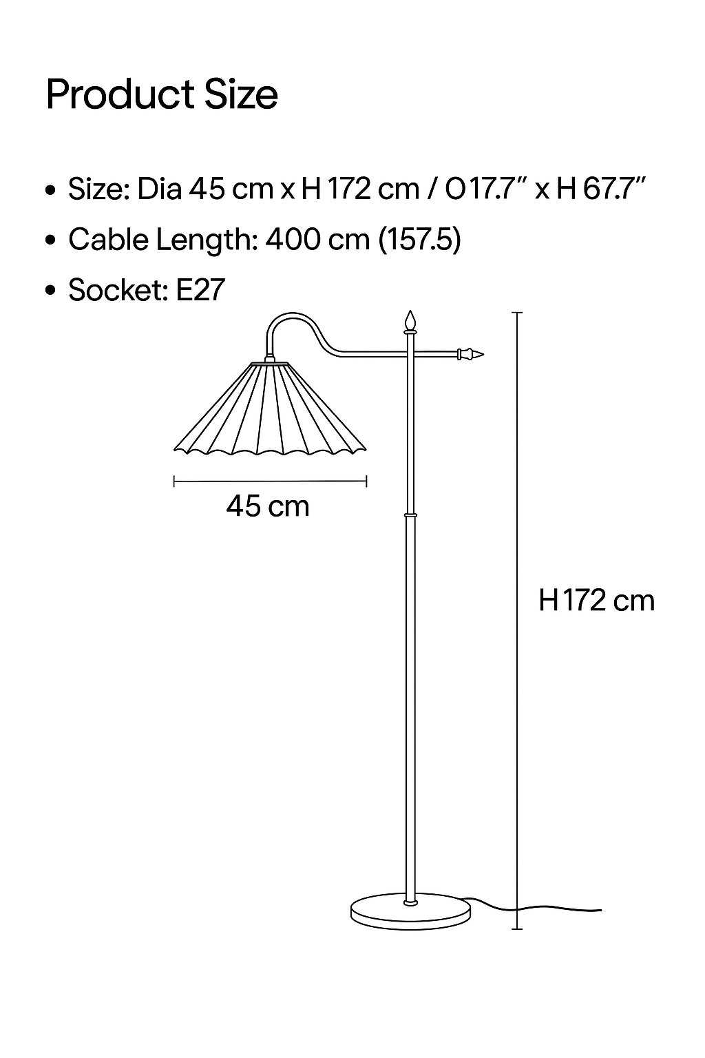 Peacock Floor Lamp Japanese Pleated Headboard