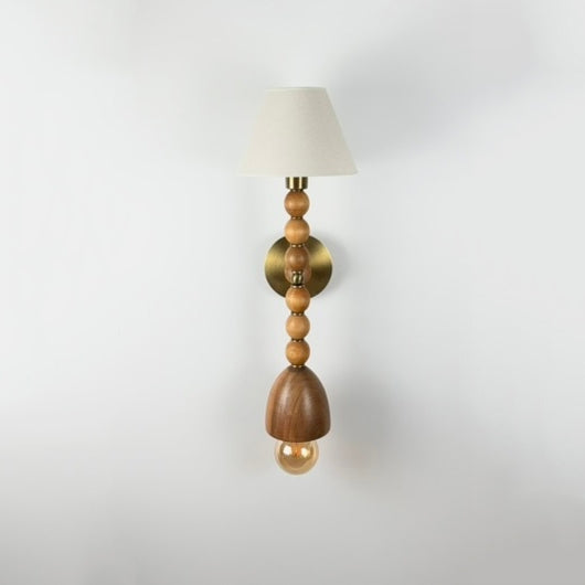 Gedson Wooden Rustic Wall Sconce Set of 2