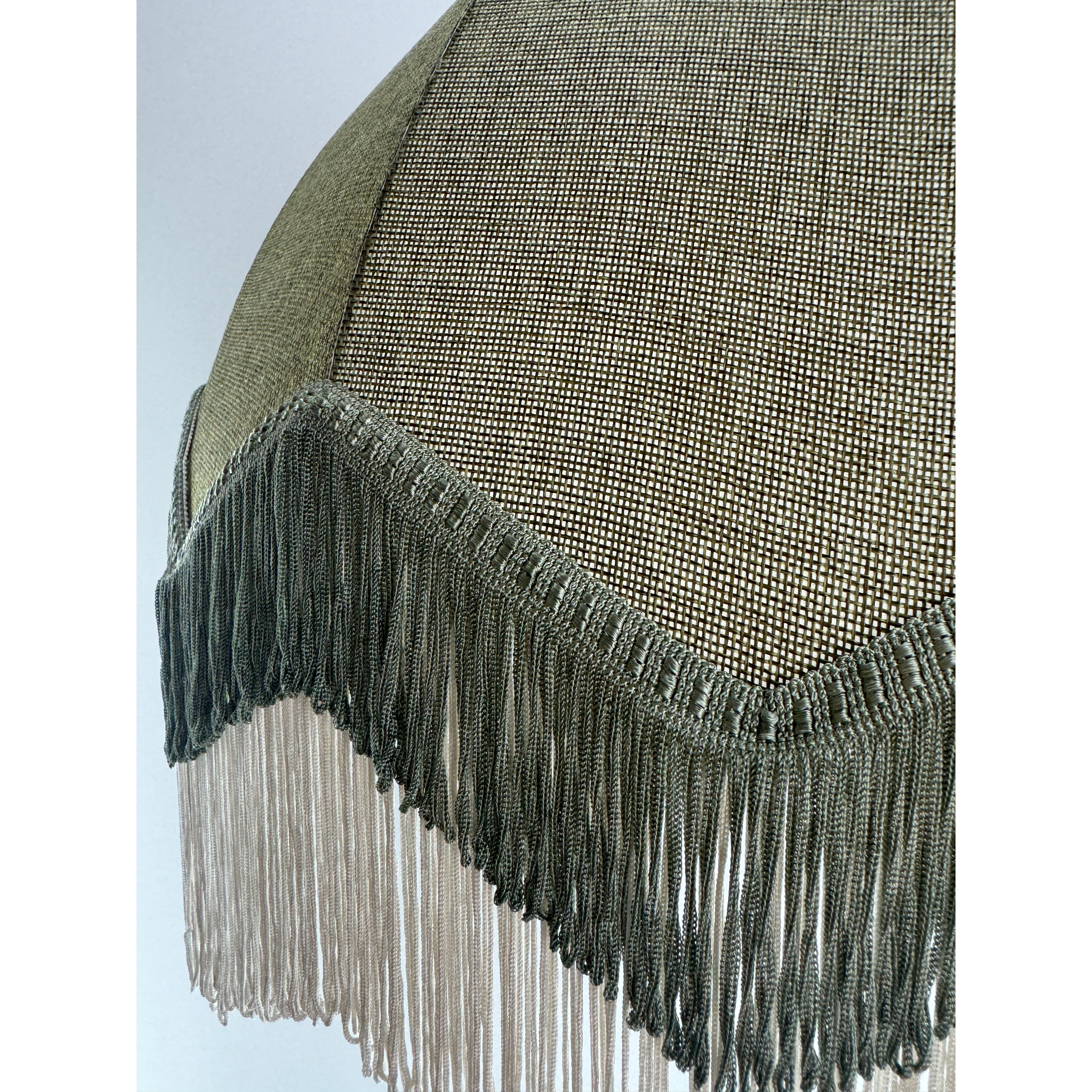 Lorenzo Fabric Tassel Pendant Lamp Kiwi