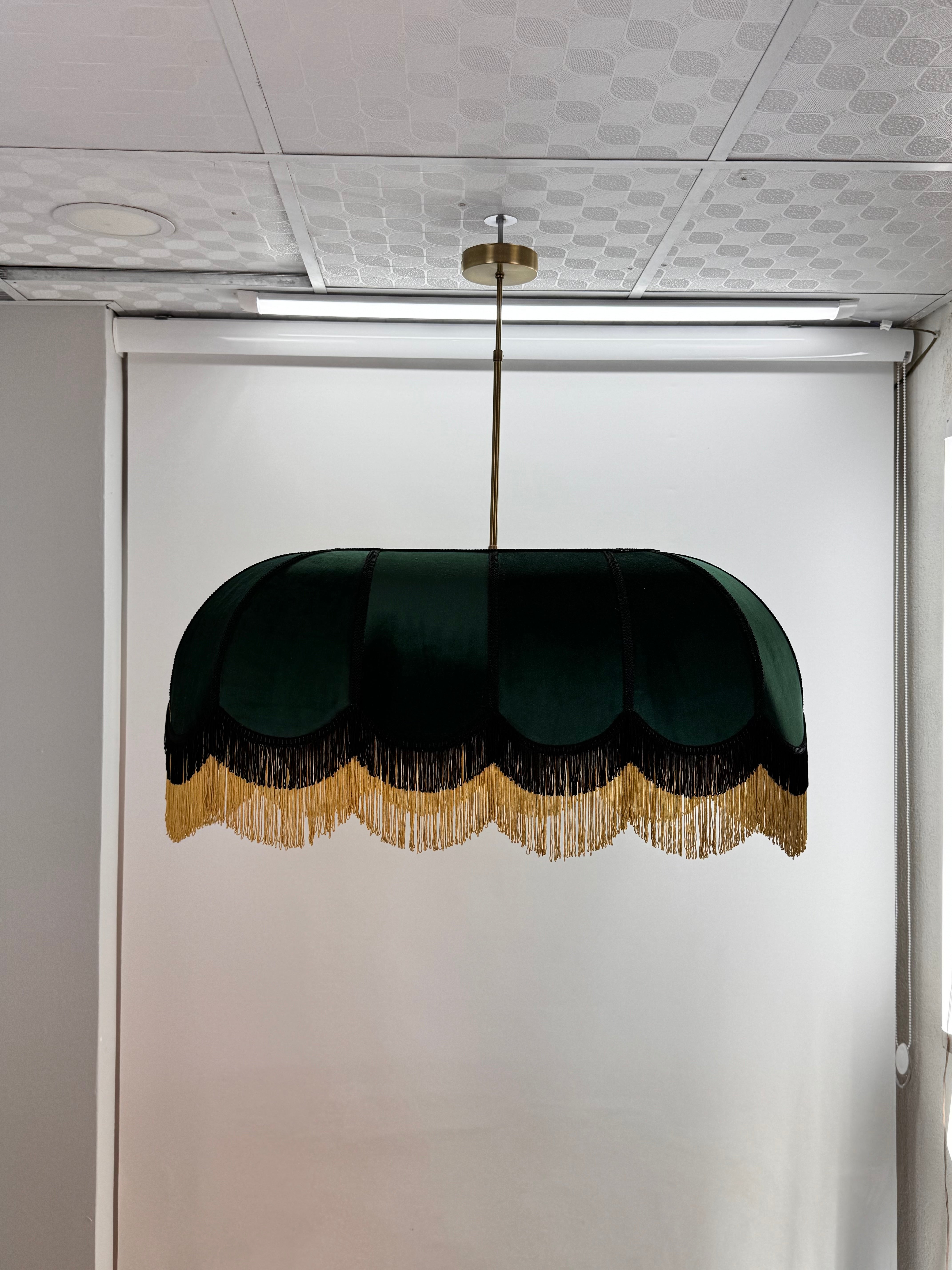 Green lampshade