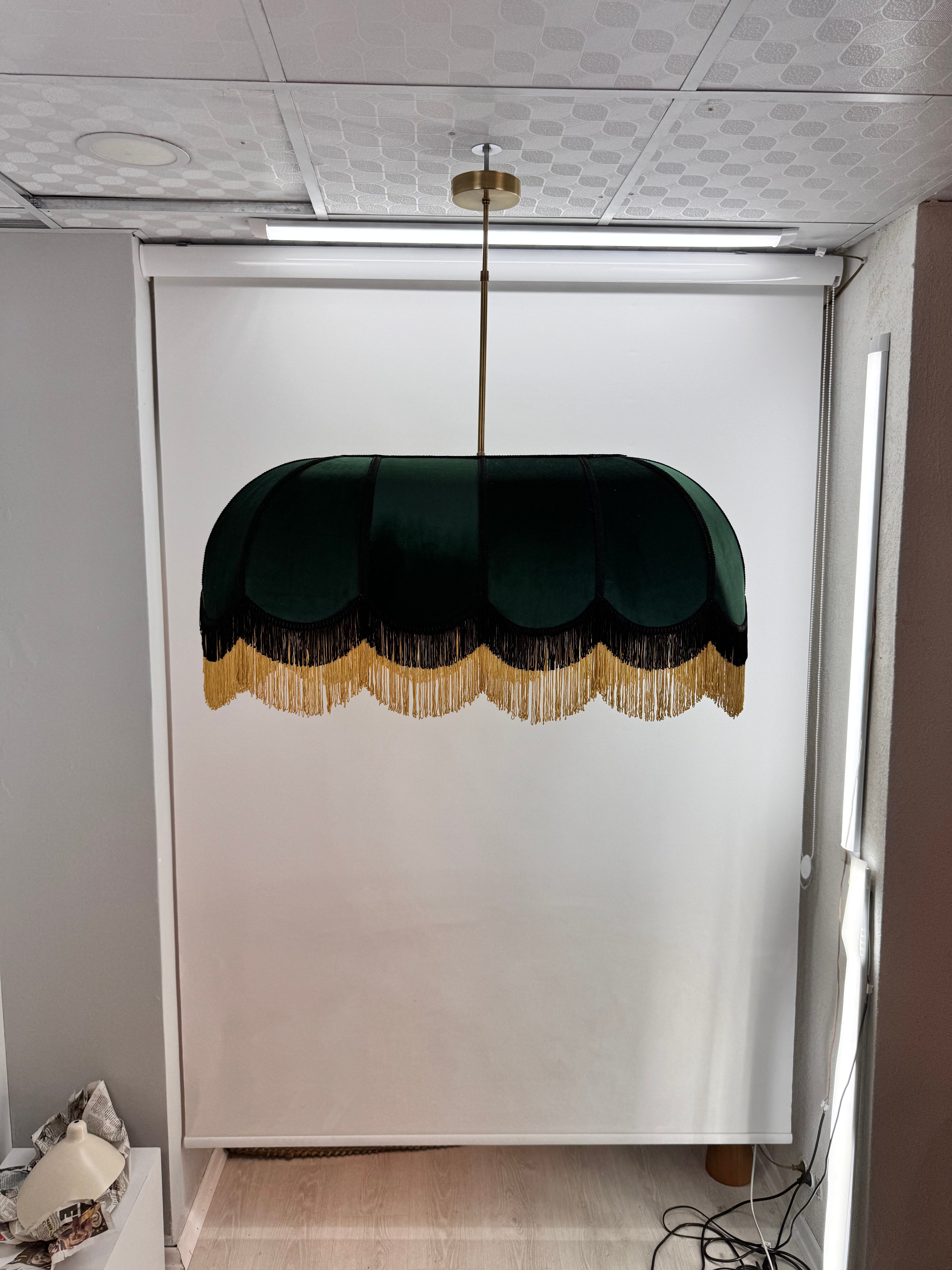 Green lampshade