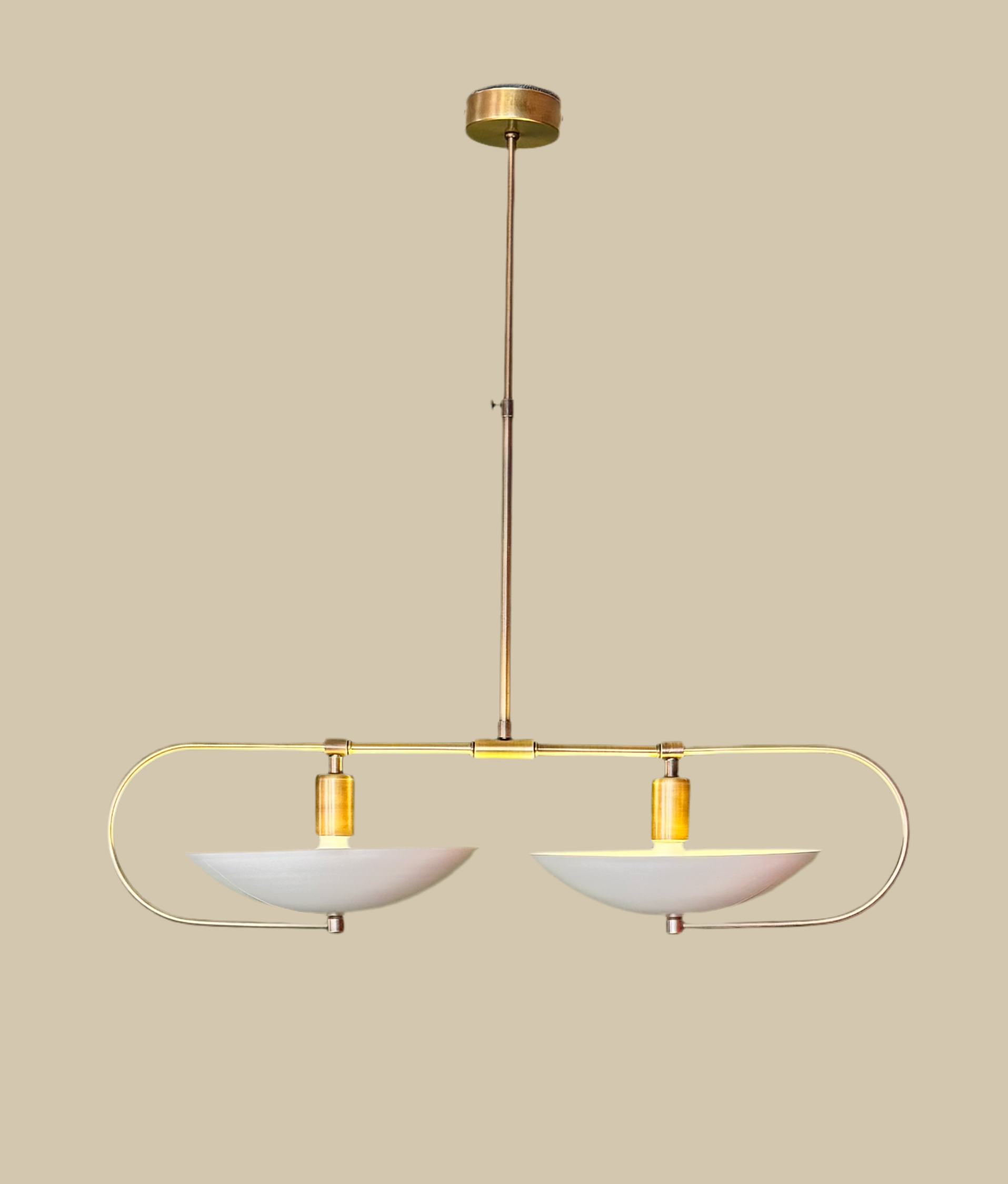 Wooden Lampshade with Rattan Head