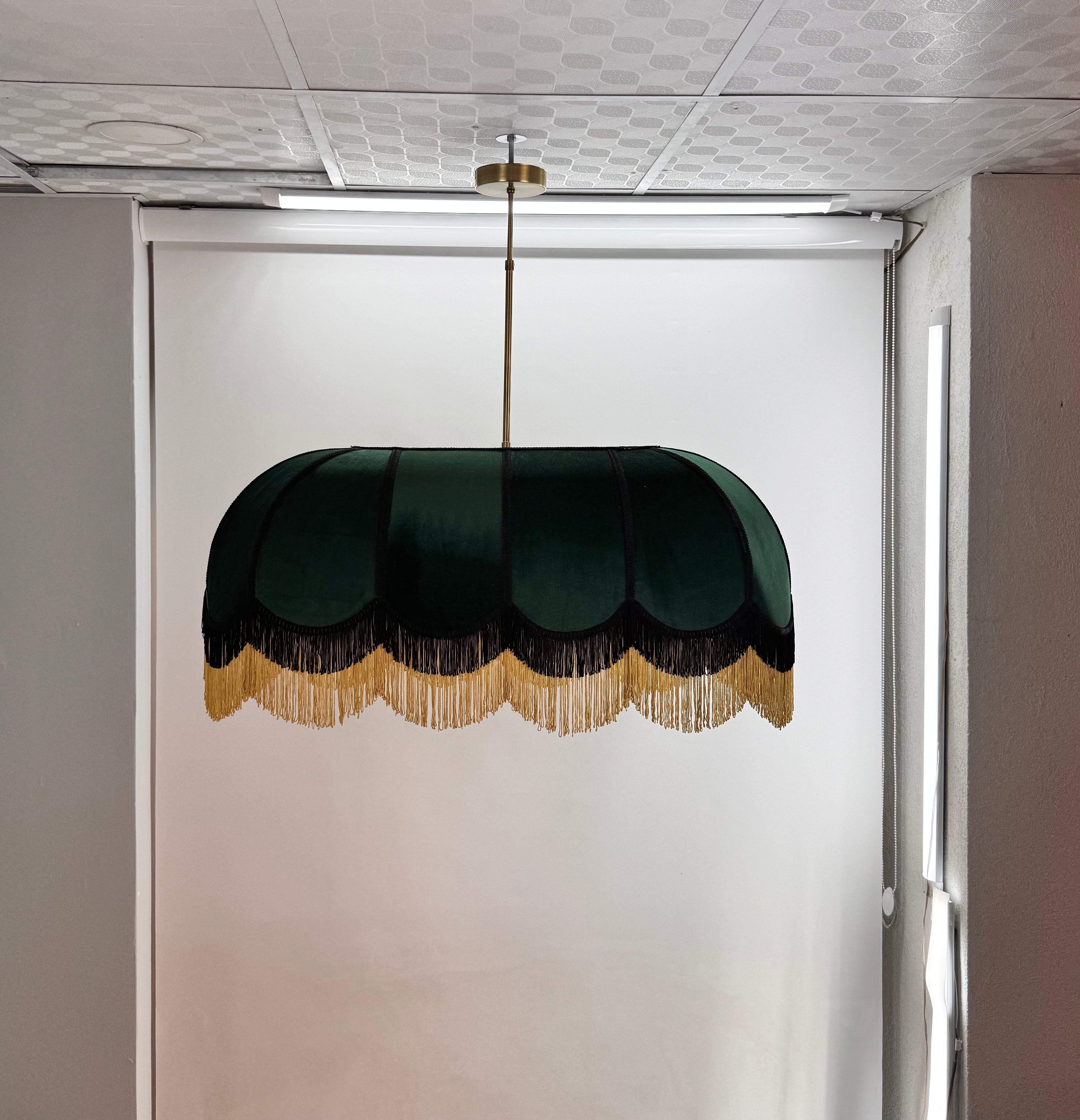 Green lampshade