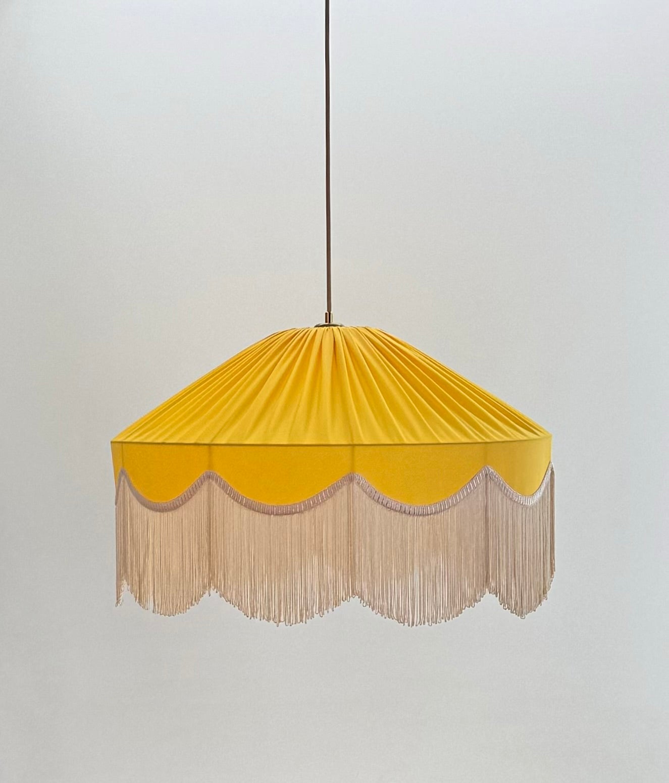 Sofia Silk Satin Tassel Chandelier Orange 