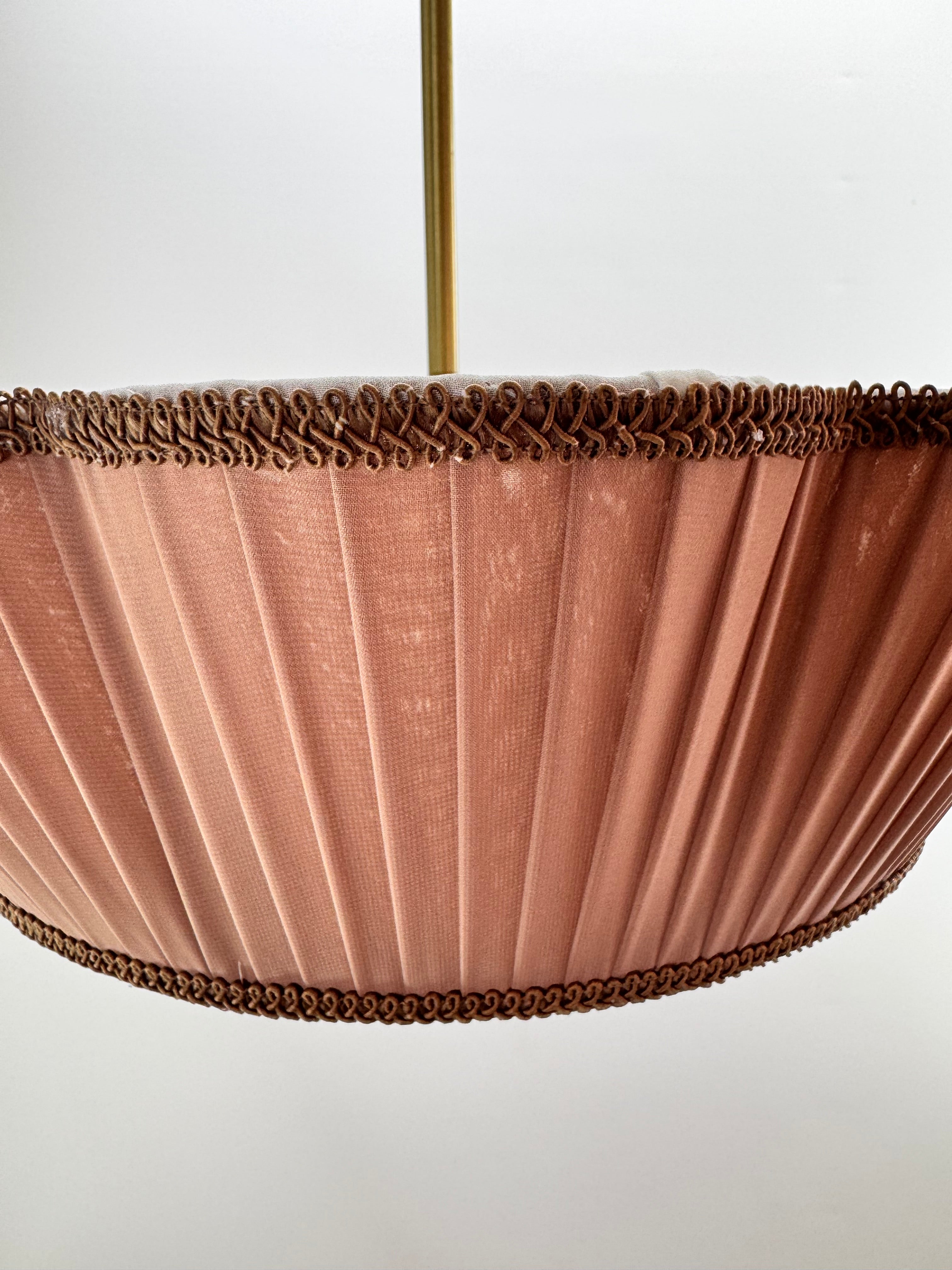 Charlotte İpek Saten Avize Vintage Pembe