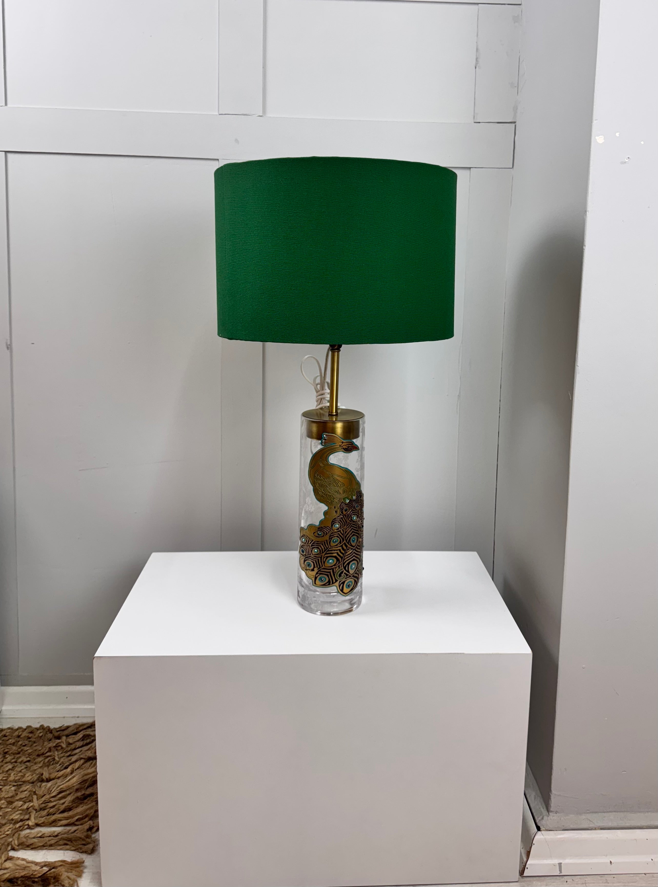 Green lampshade