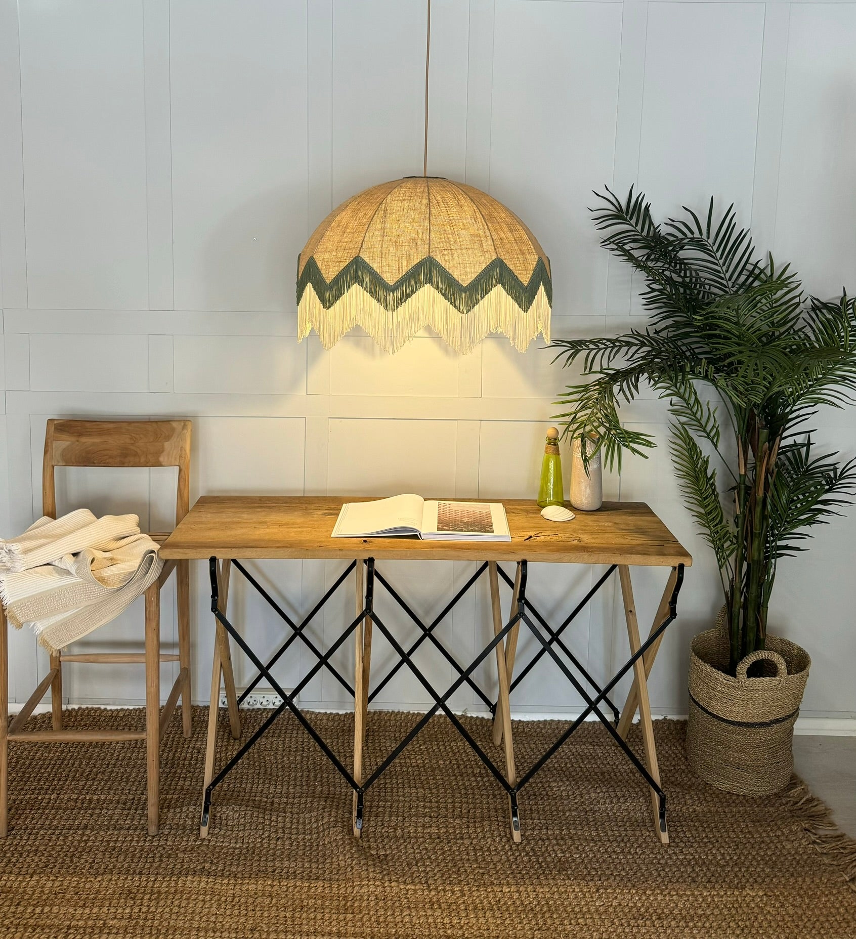 Lorenzo Tasseled Fabric Chandelier JUT
