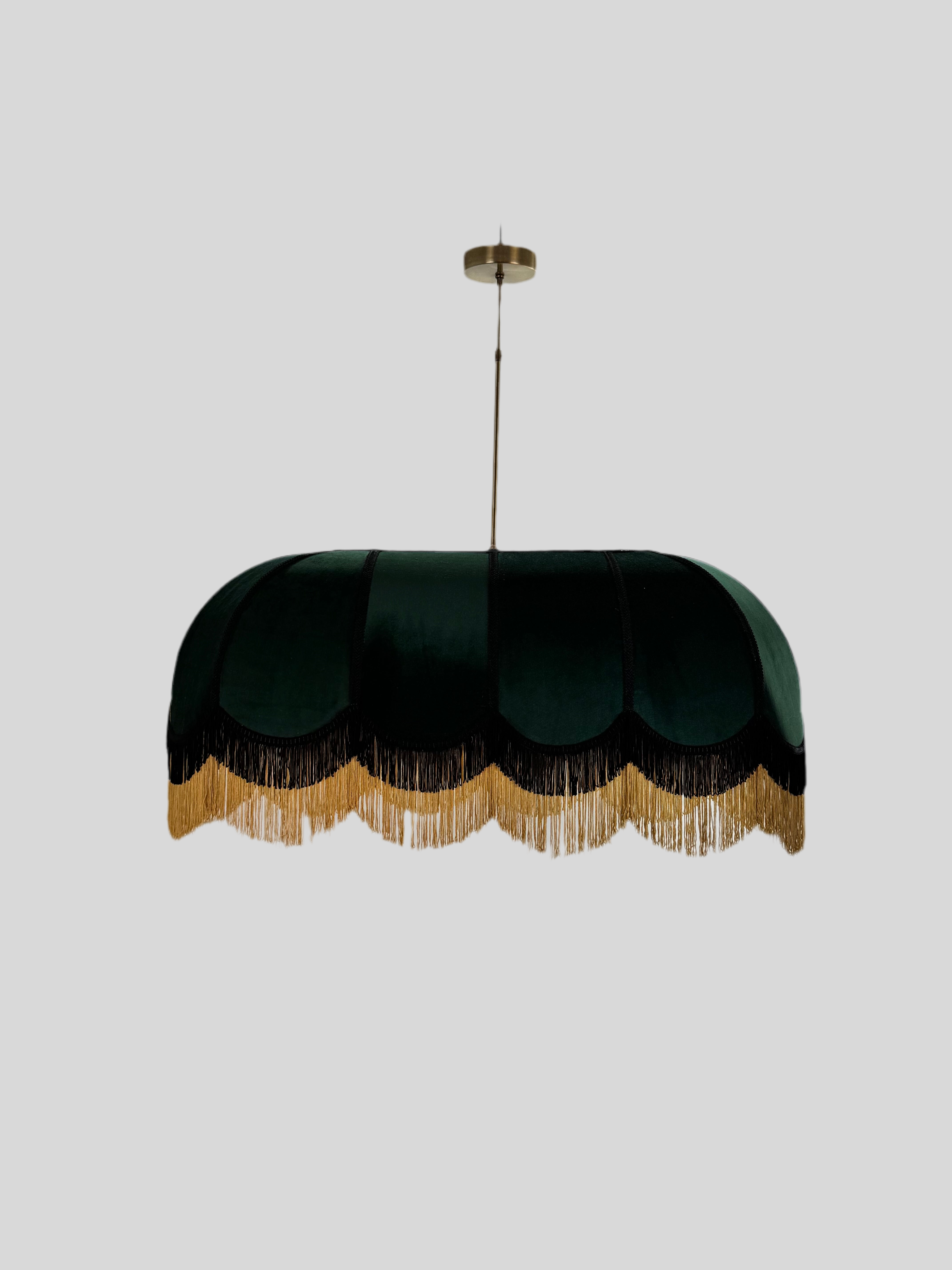 Green lampshade