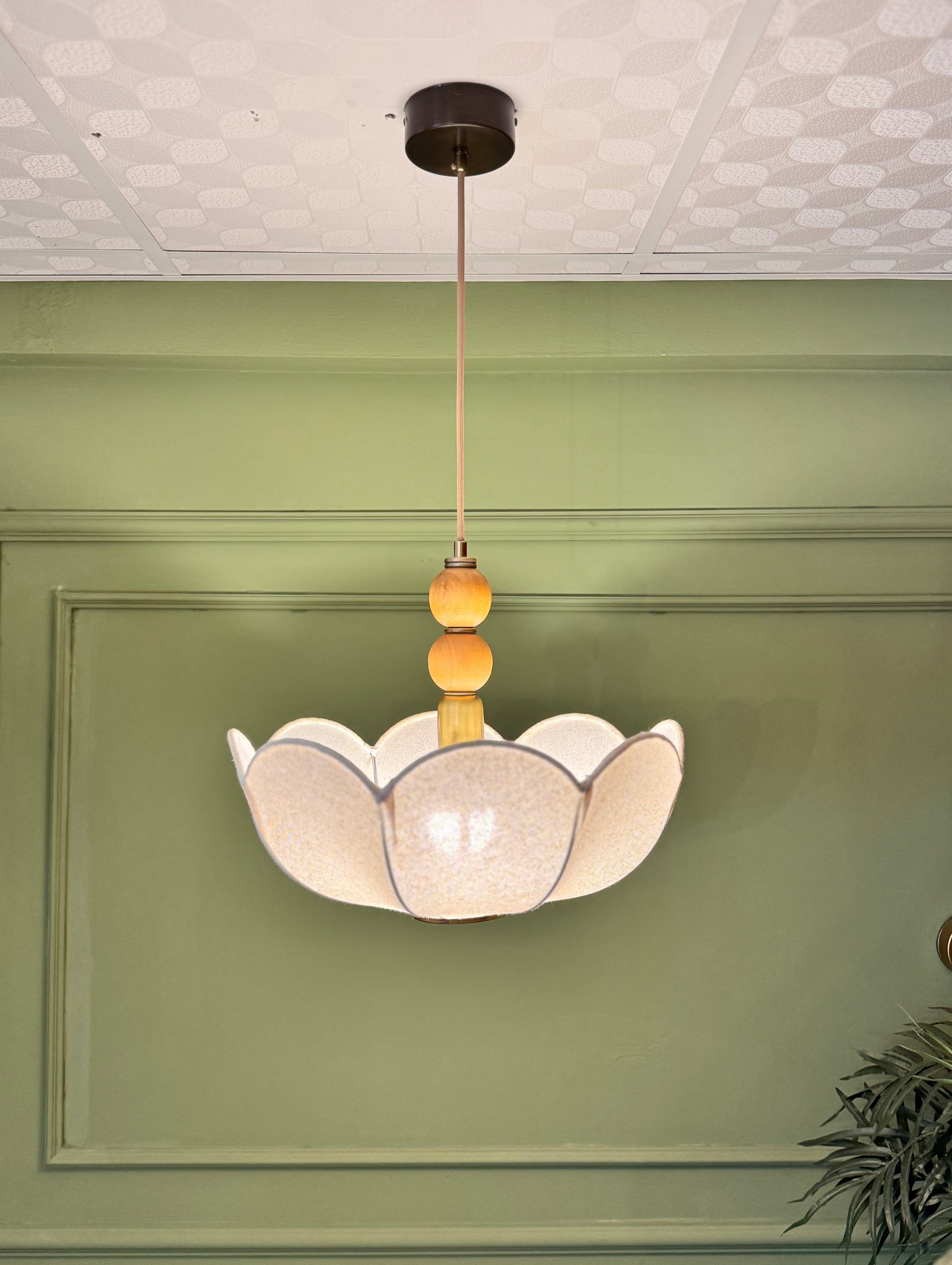 Green lampshade