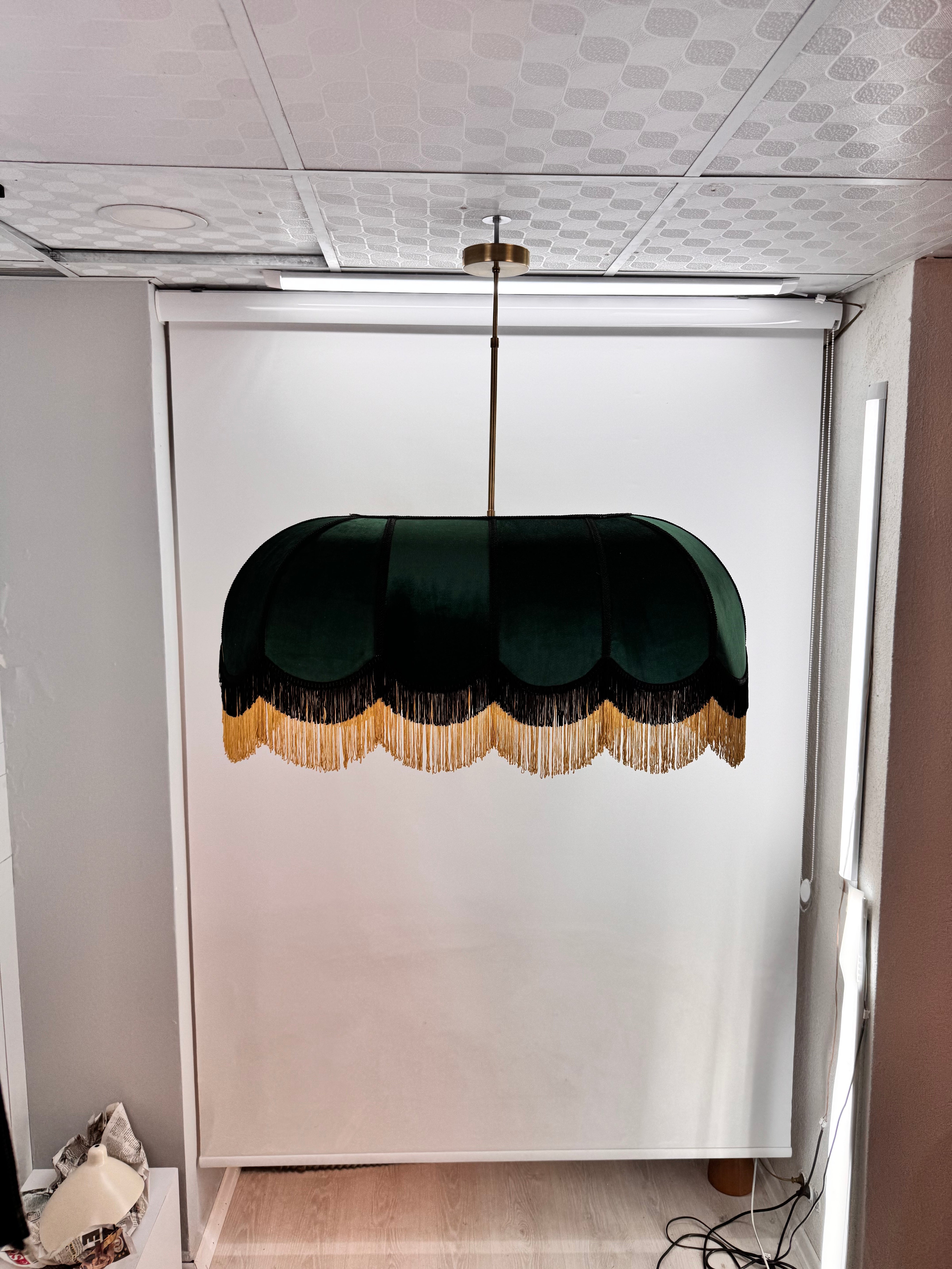 Green lampshade