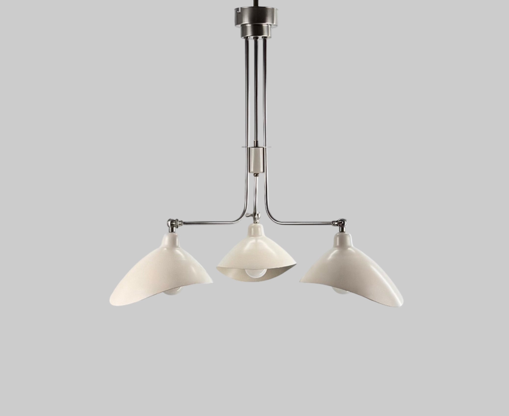 Leo İskandinav Tarzı 3 Kollu Avize Krom