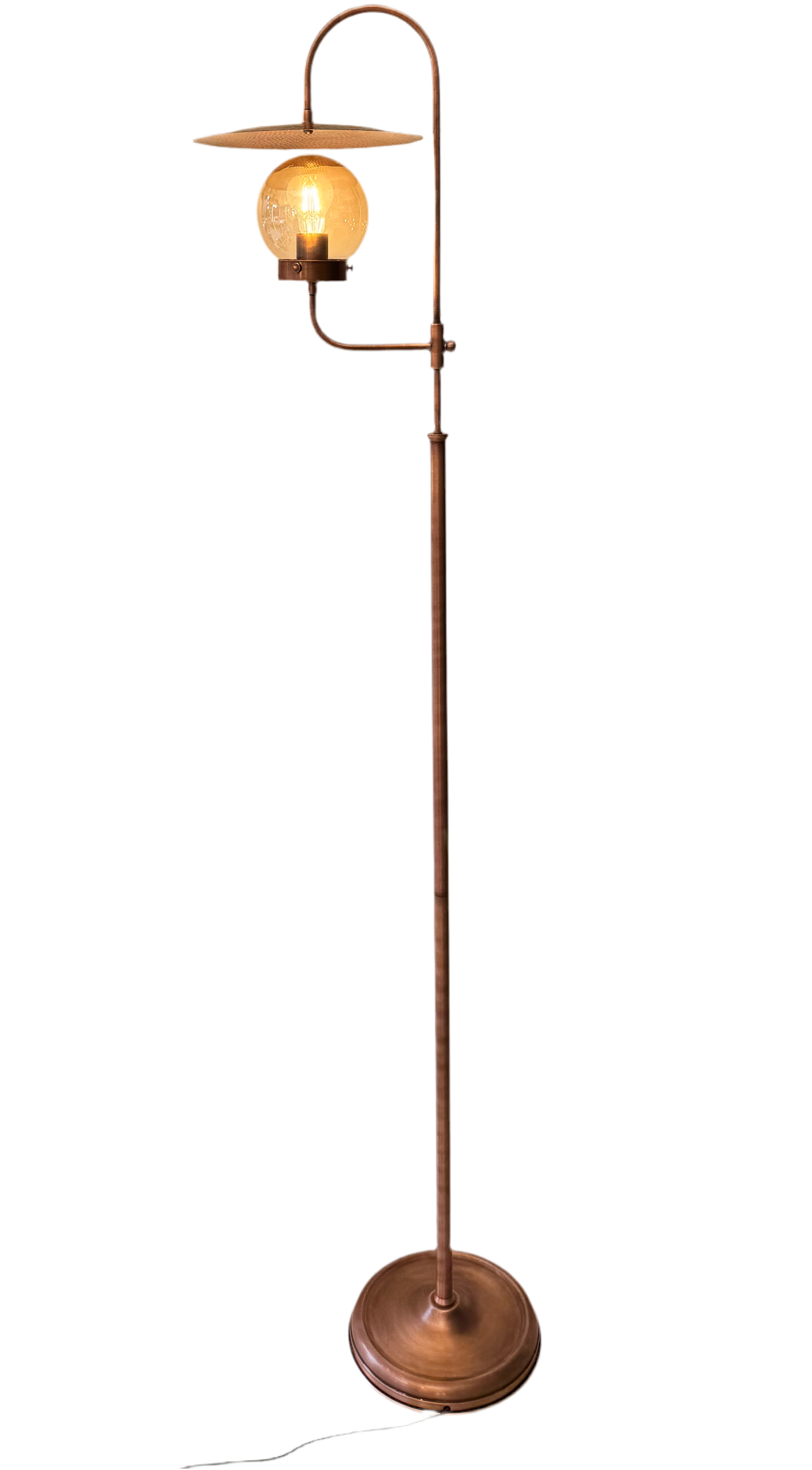 Wooden Lampshade with Rattan Head
