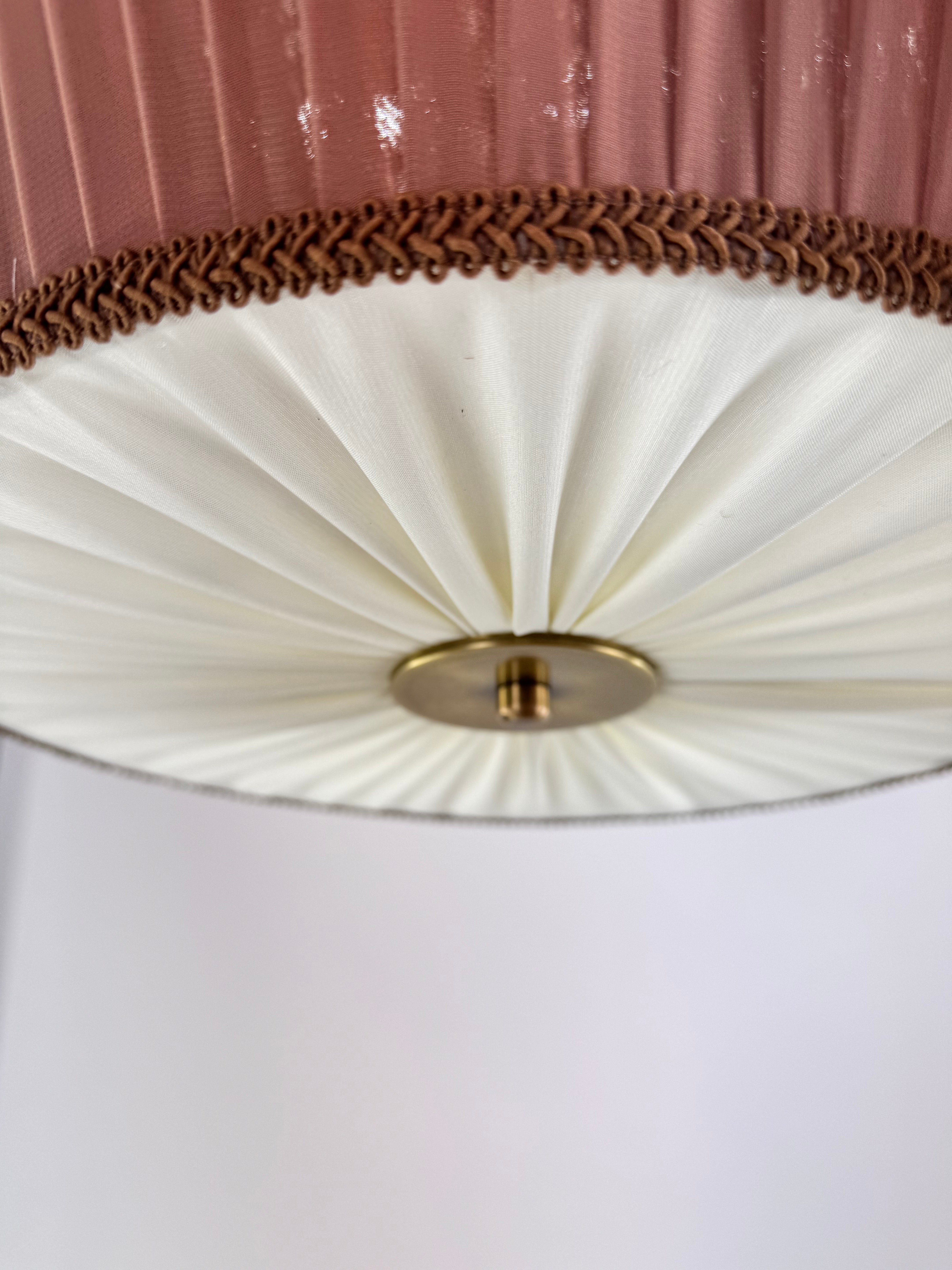 Charlotte İpek Saten Avize Vintage Pembe