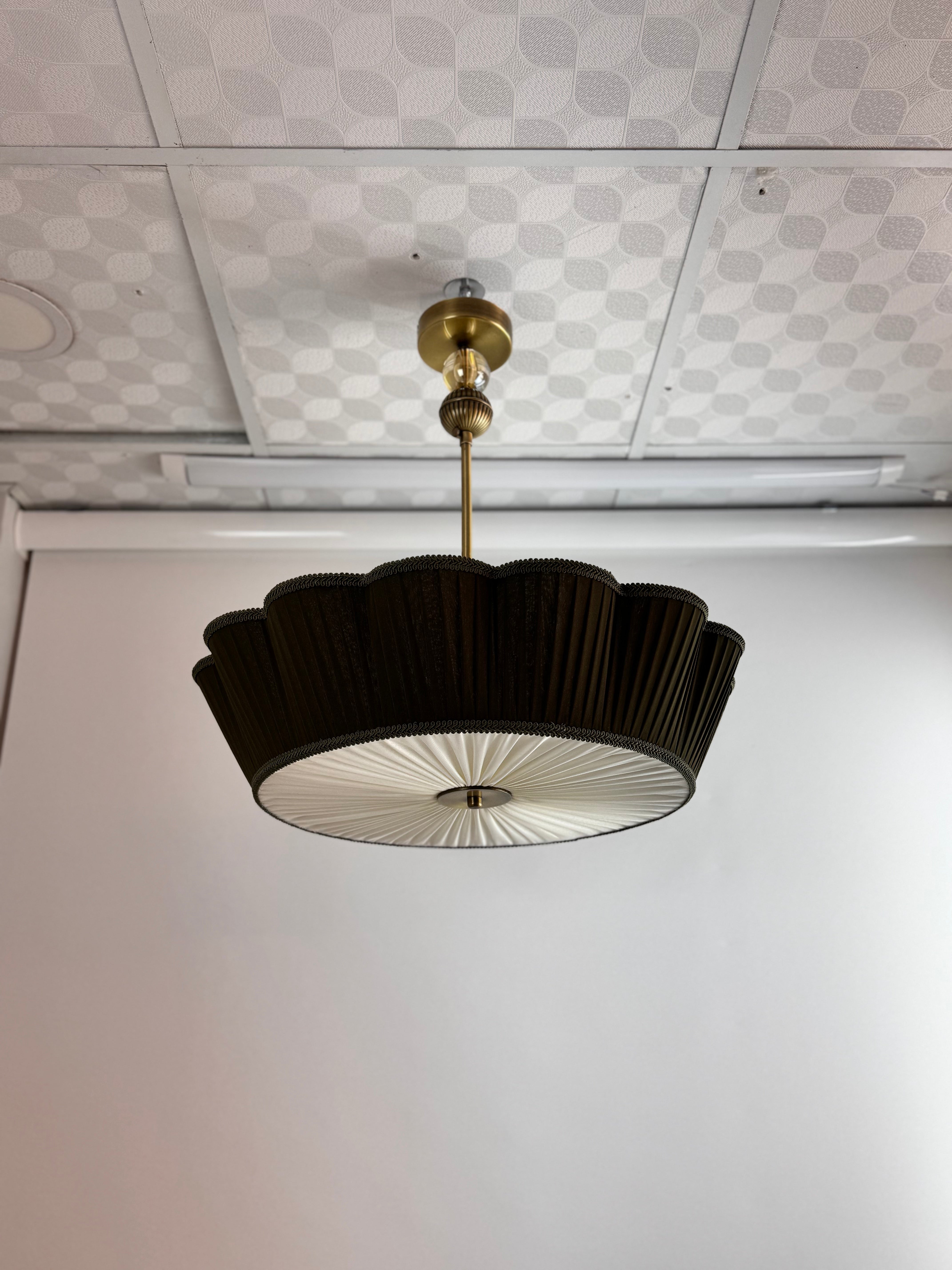 Green lampshade
