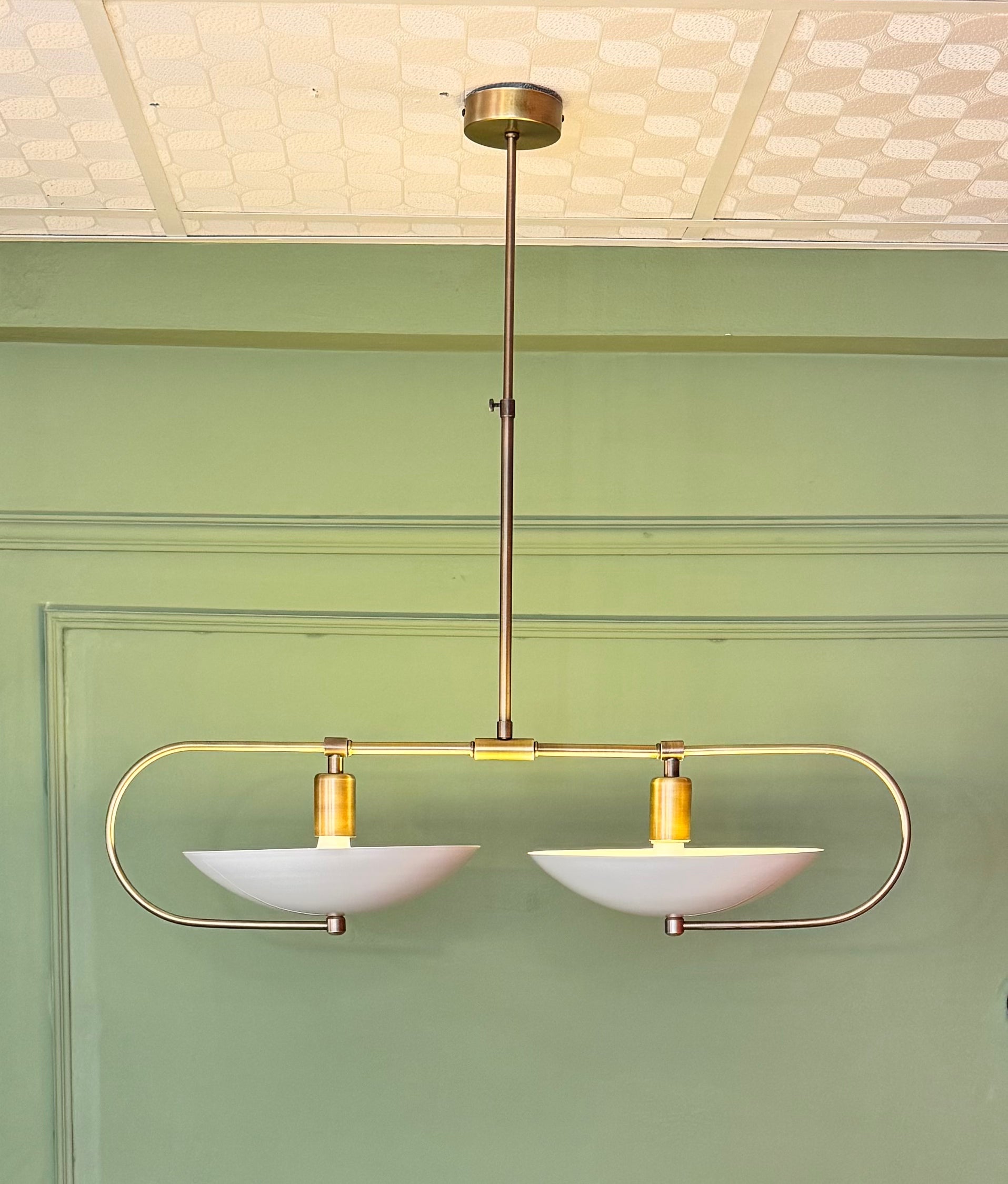 Wooden Lampshade with Rattan Head