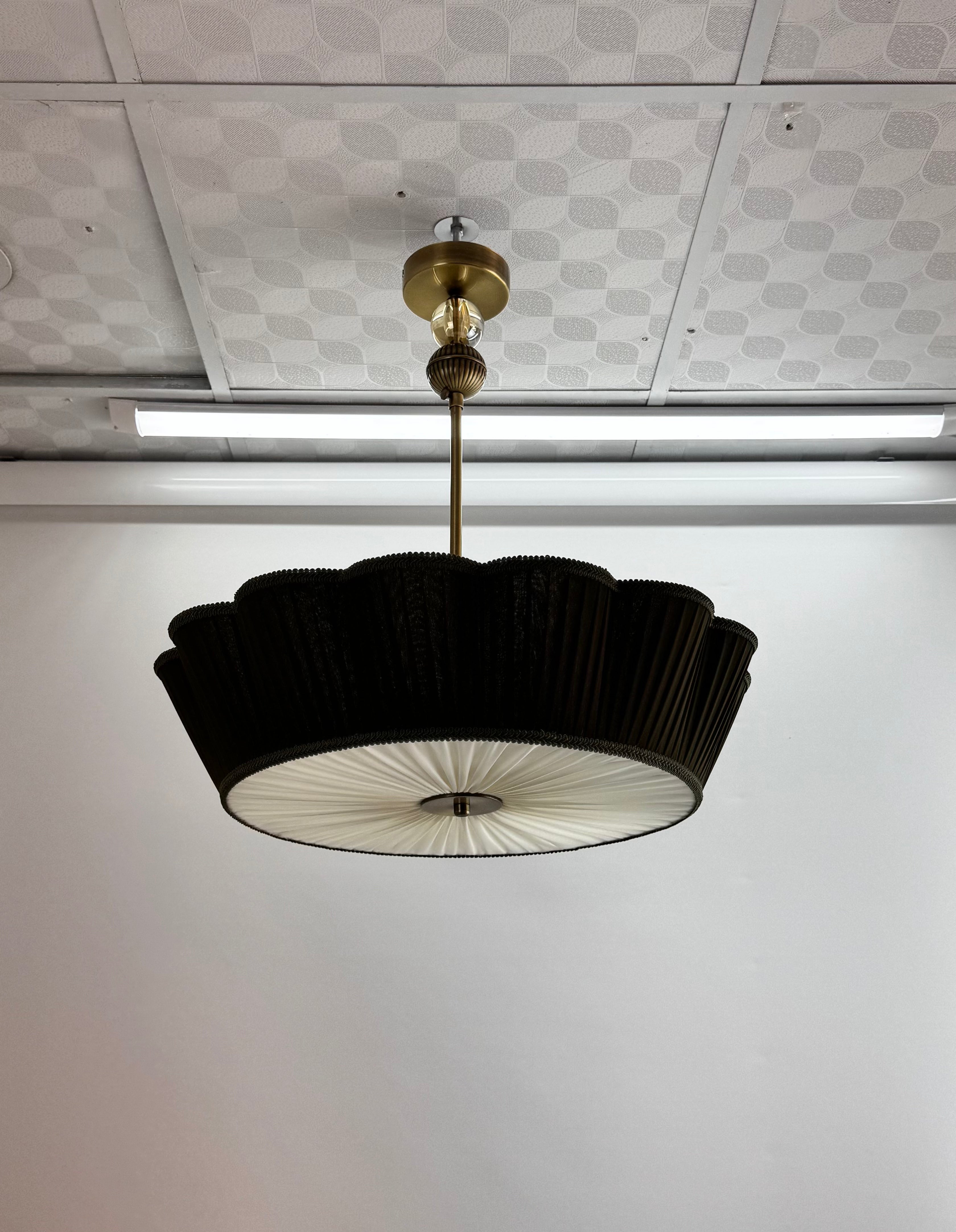 Green lampshade