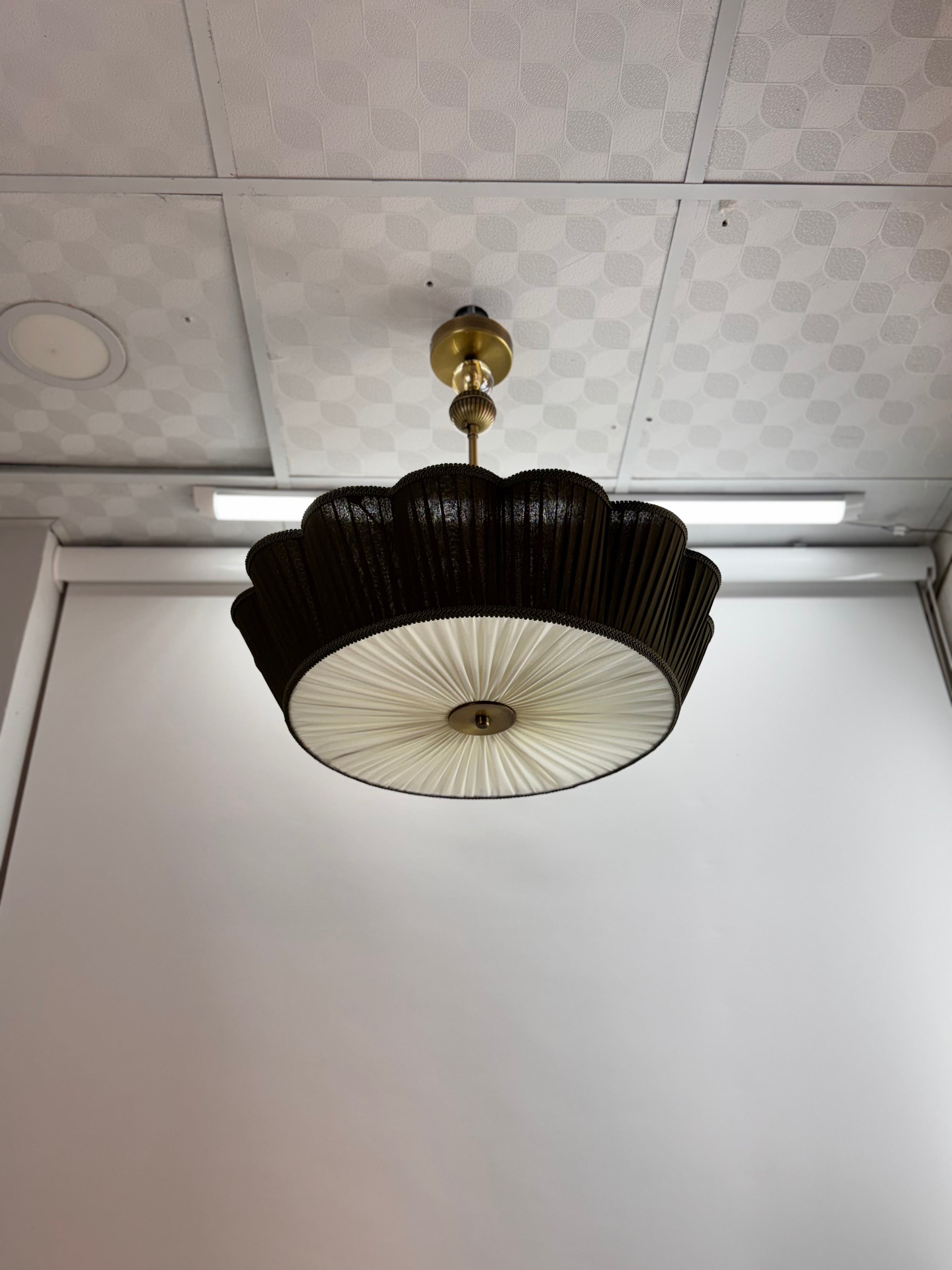 Green lampshade