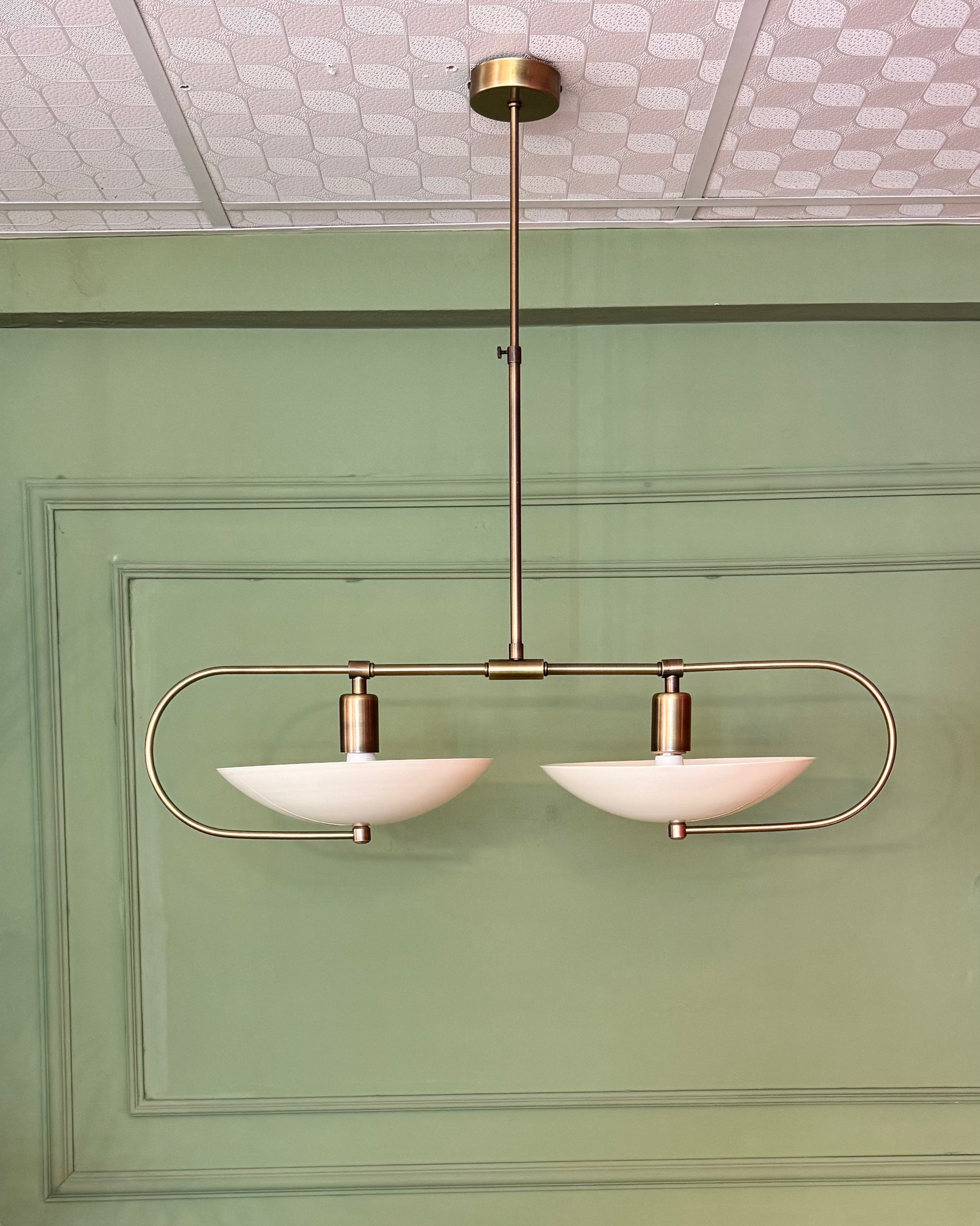 Wooden Lampshade with Rattan Head