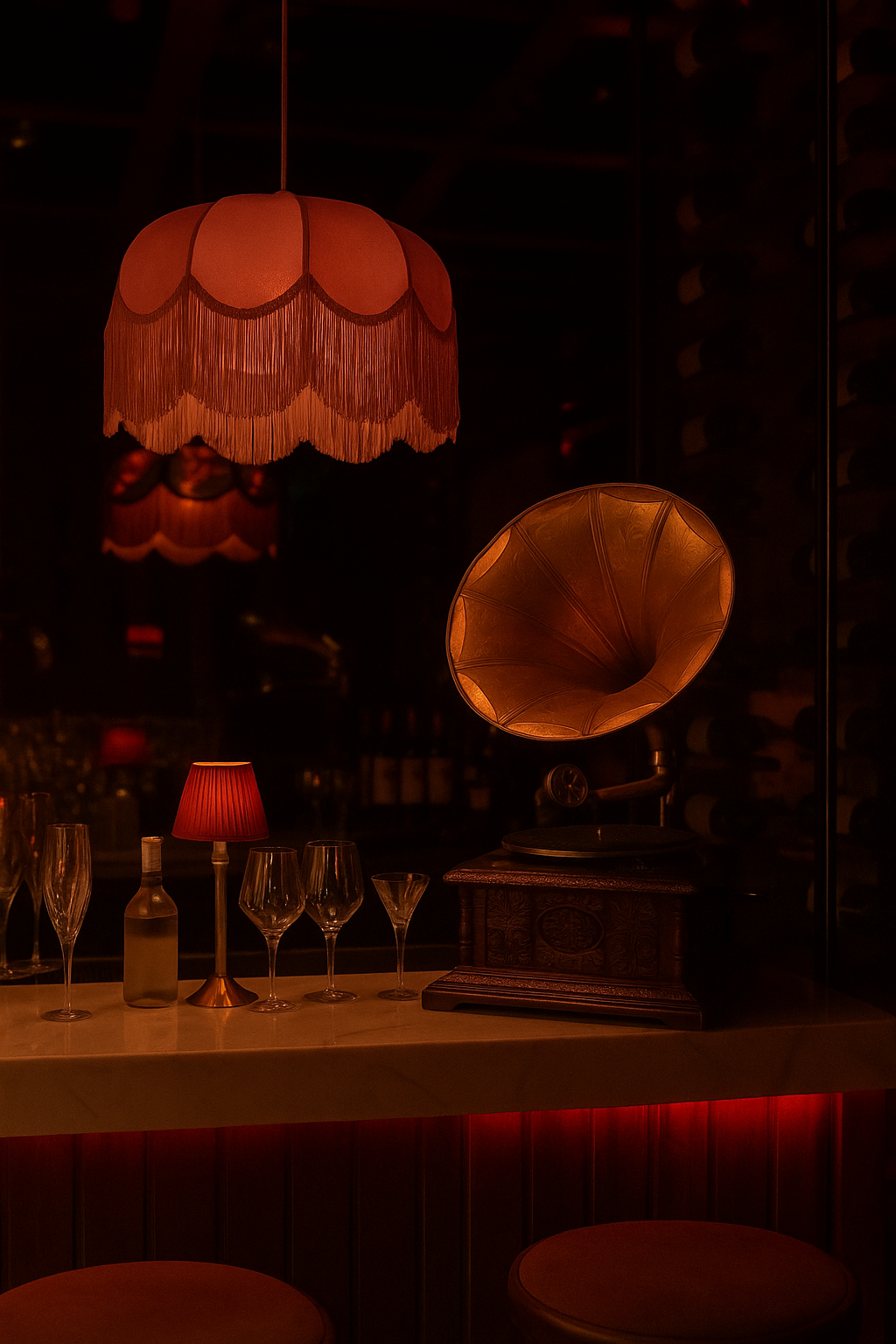 Diana El yapımı Saten Kumaş Püsküllü Avize Bakır