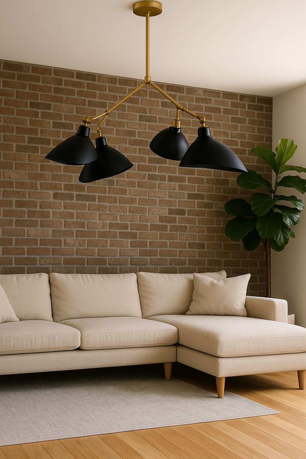 Paul Modern Avize 4'lü Siyah