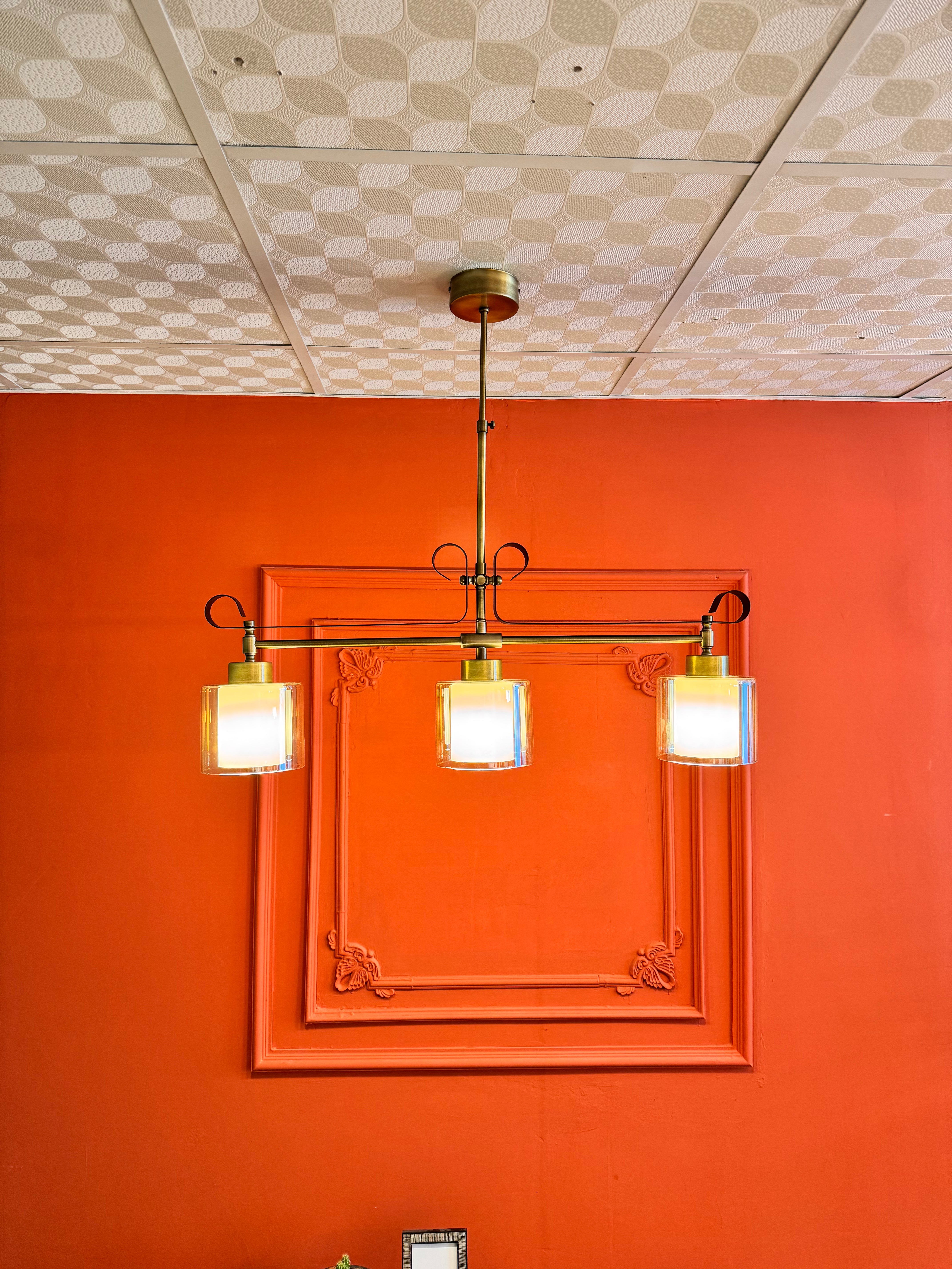 Wooden Lampshade with Rattan Head