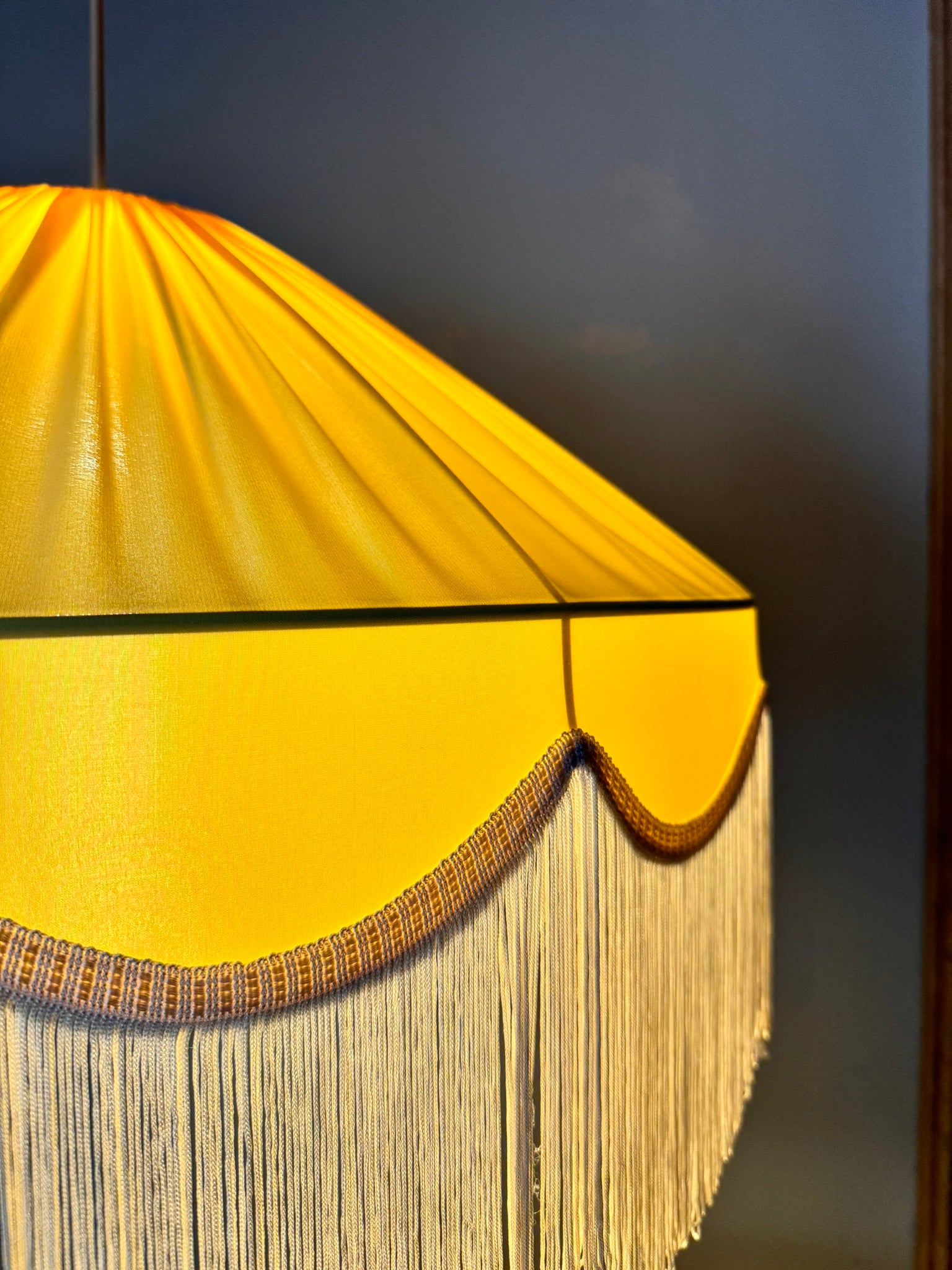 Sofia Silk Satin Tassel Chandelier Orange 