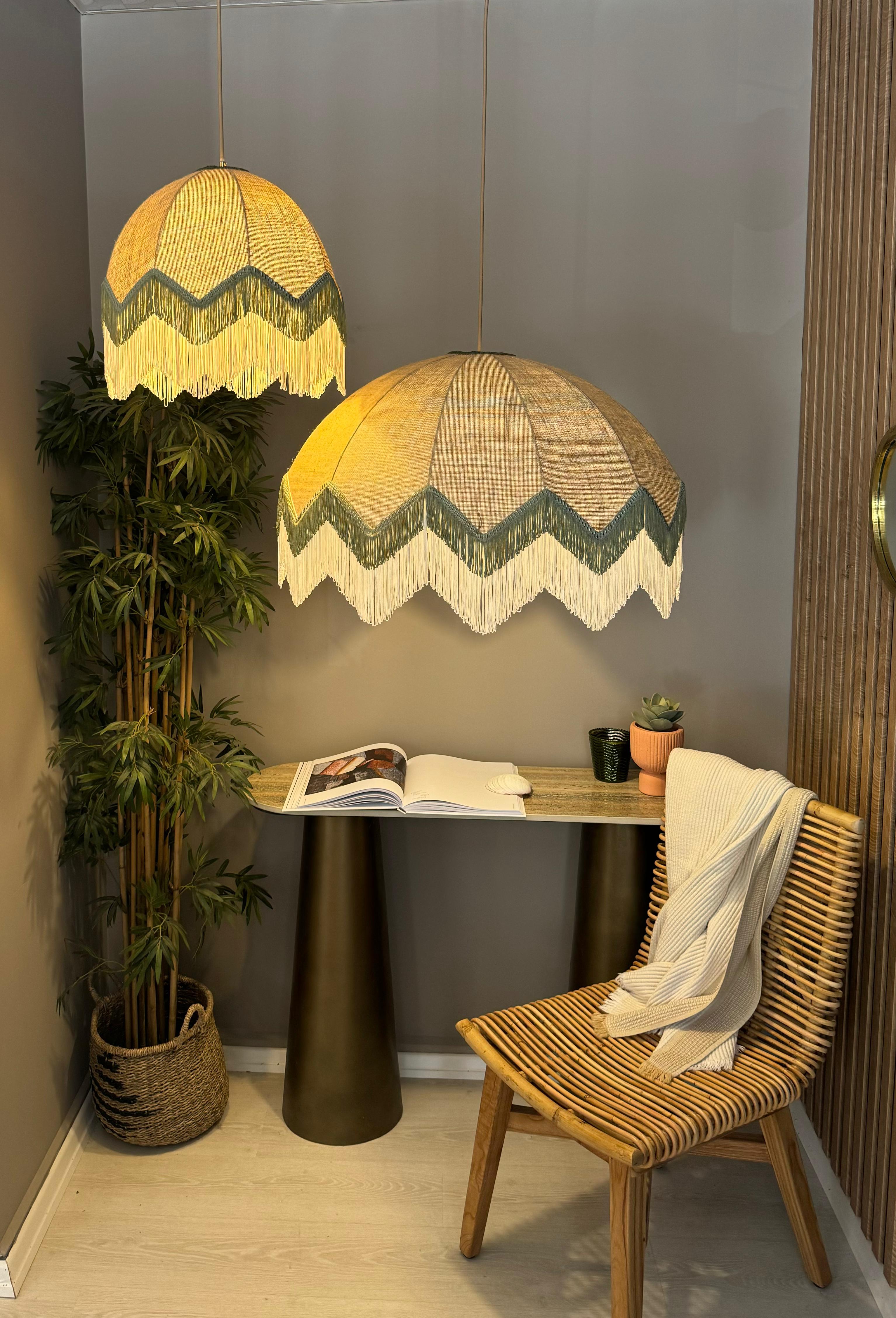 Lorenzo Tasseled Fabric Chandelier JUT