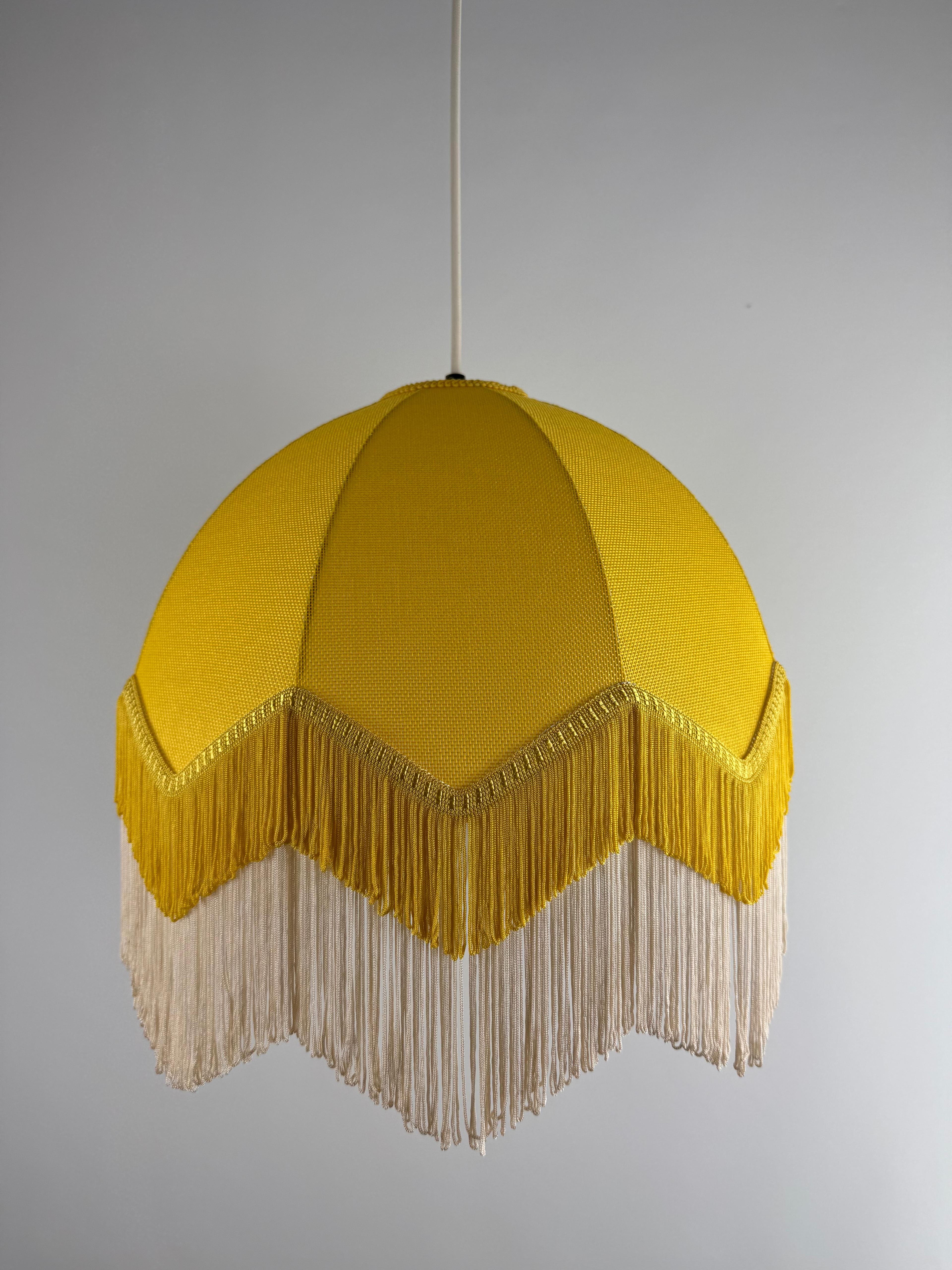 Lorenzo Tassel Fabric Chandelier Lemonade