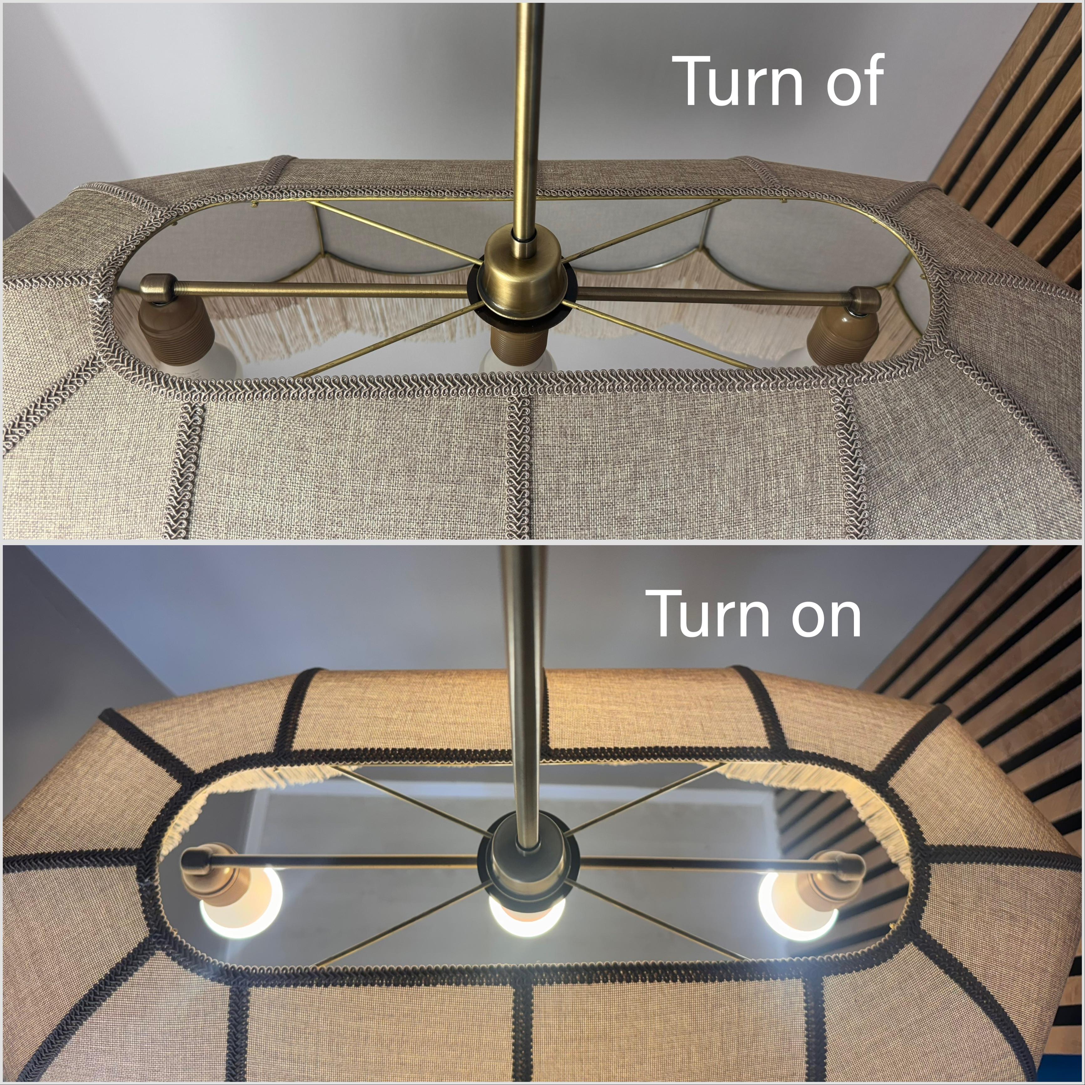 Rennes Tasseled Fabric Chandelier