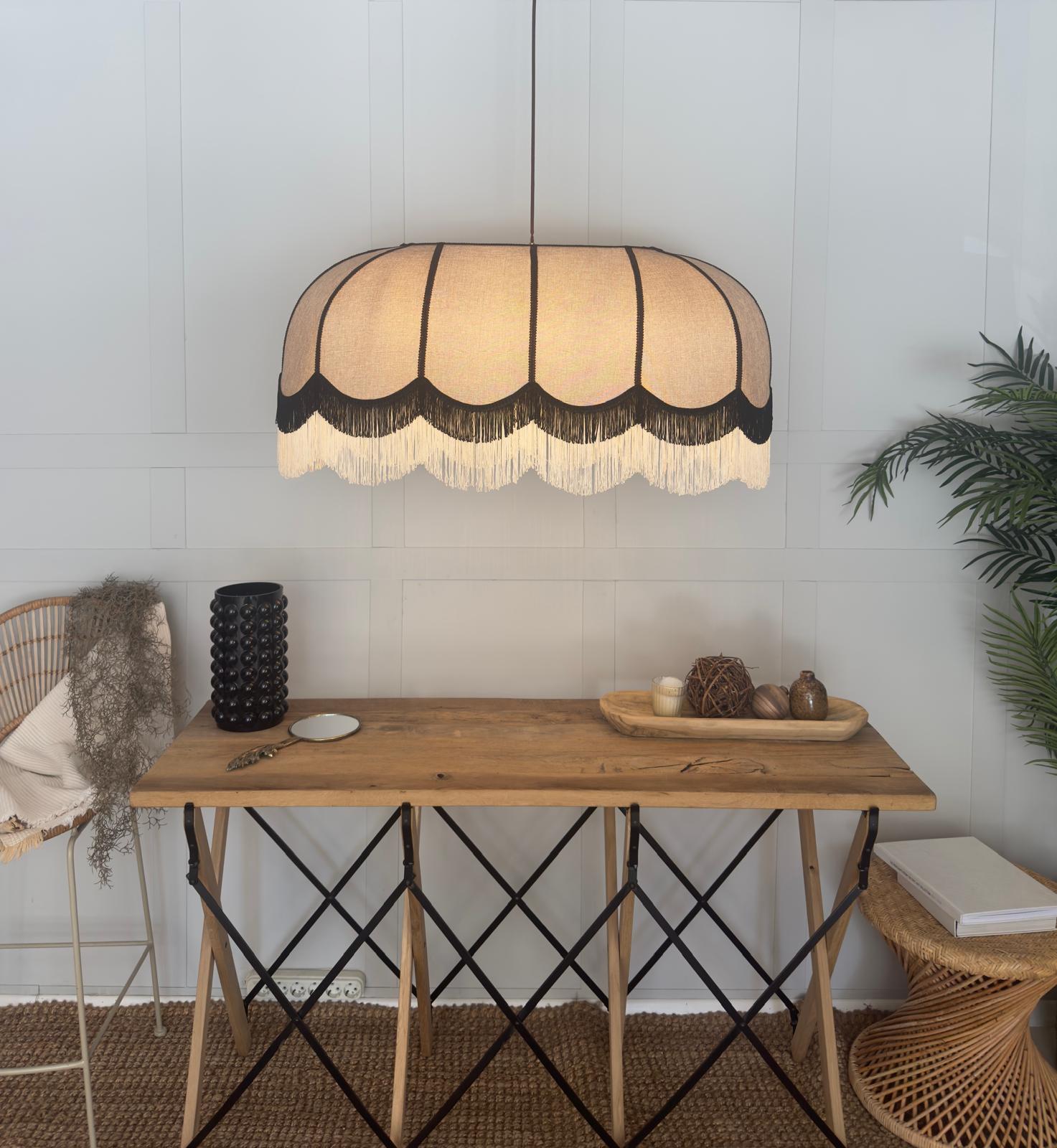 Rennes Tasseled Fabric Chandelier