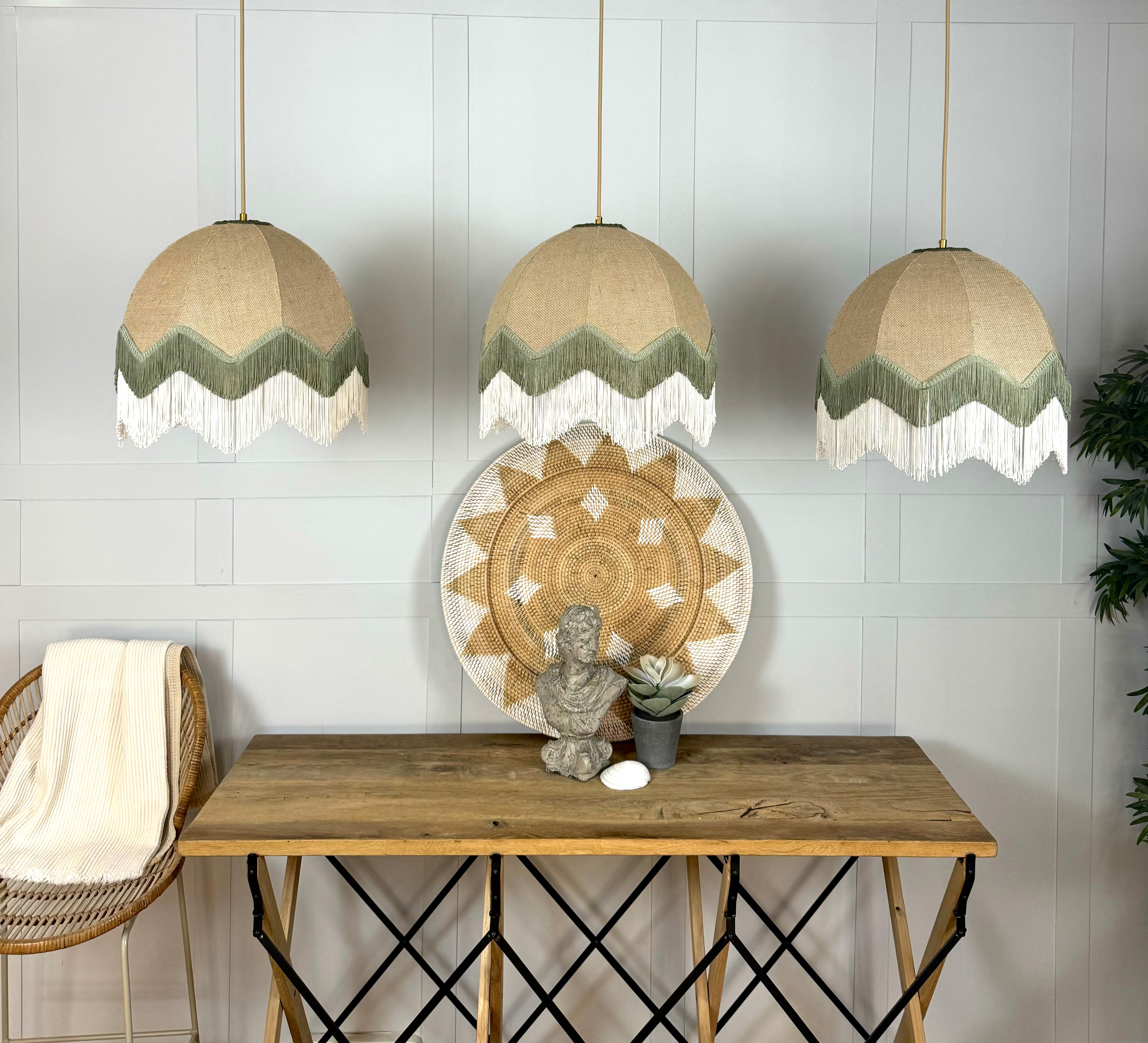 Lorenzo Tasseled Fabric Chandelier JUT