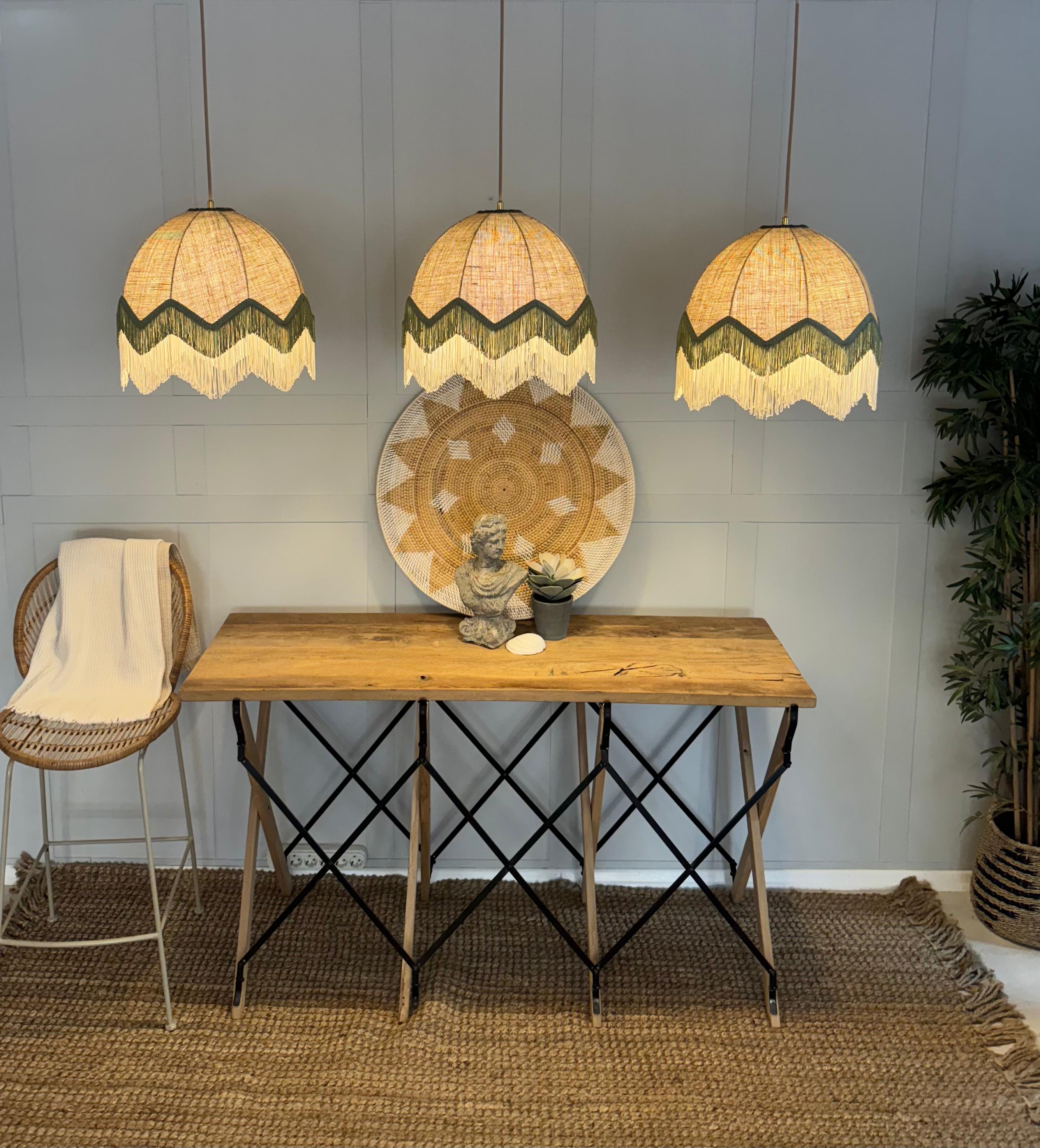 Lorenzo Tasseled Fabric Chandelier JUT