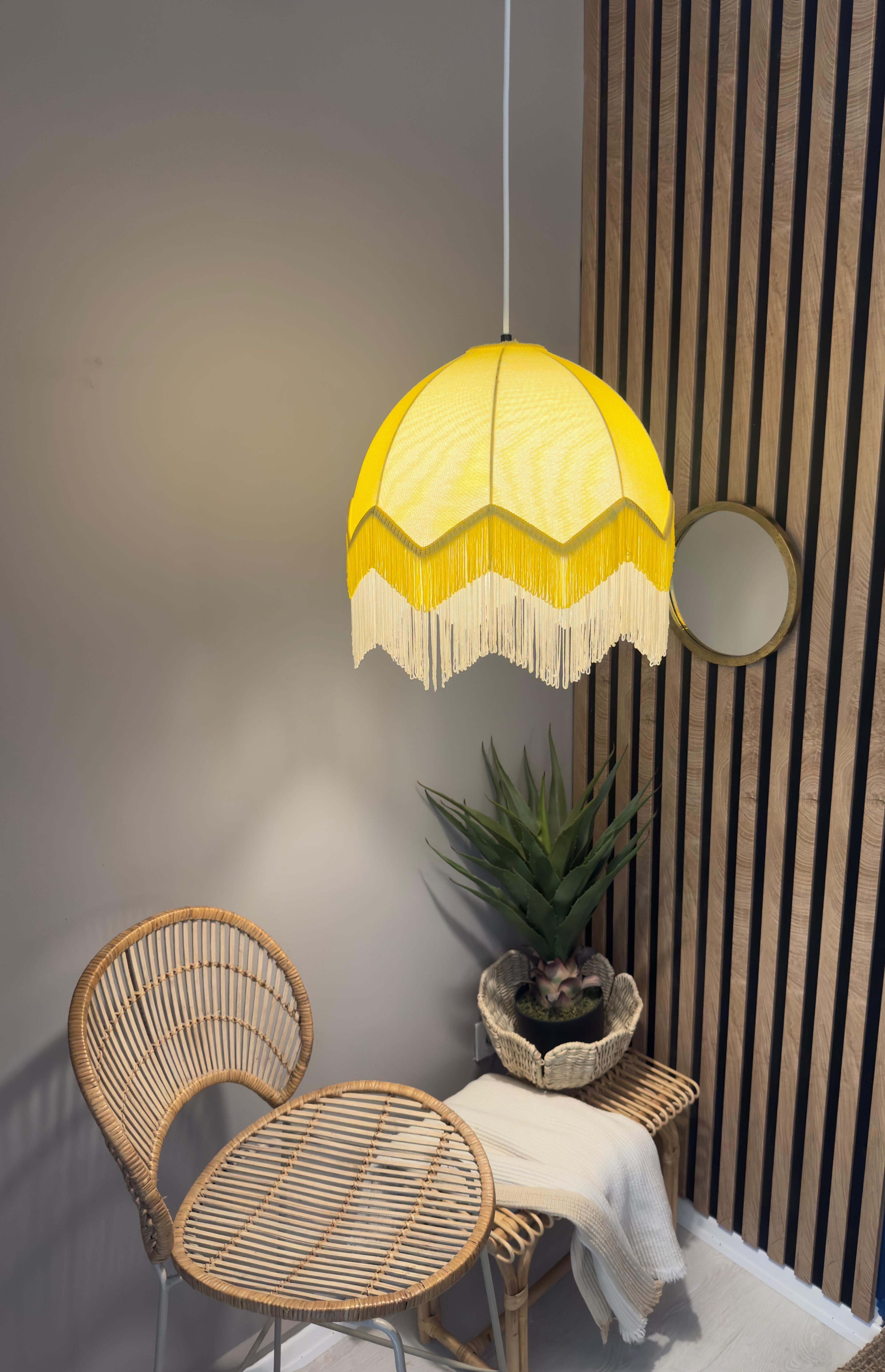 Lorenzo Tassel Fabric Chandelier Lemonade