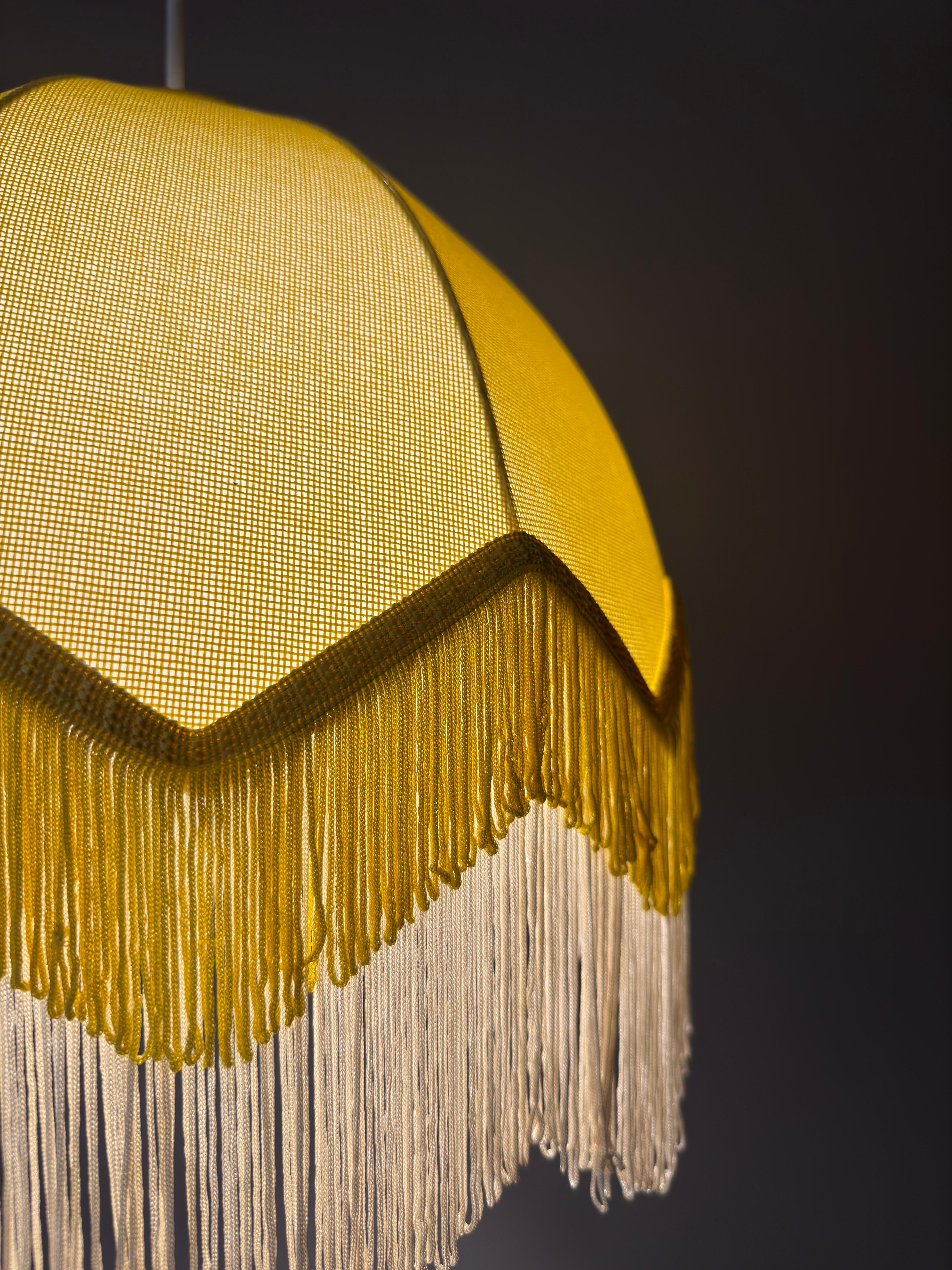 Lorenzo Tassel Fabric Chandelier Lemonade