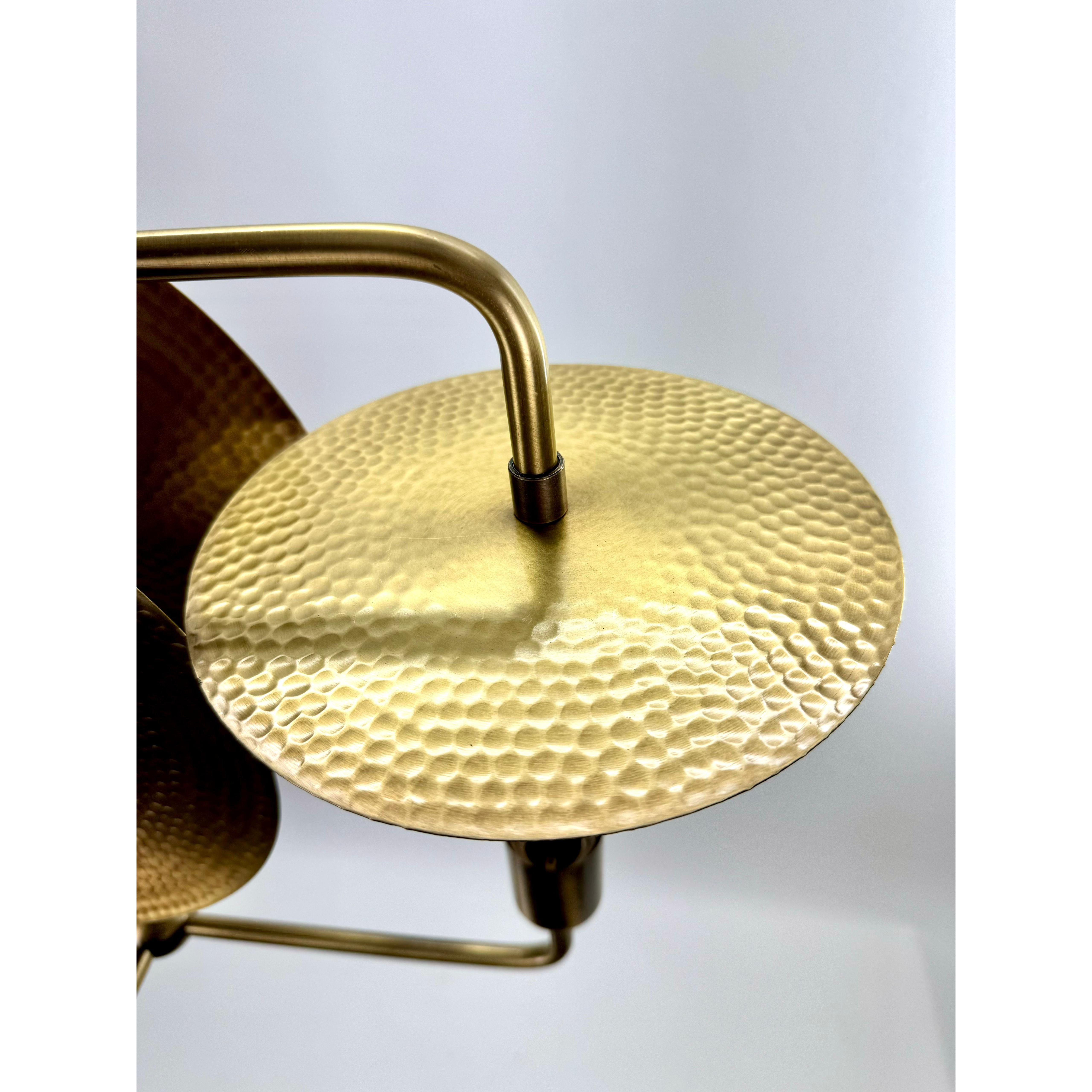 Crab Brass Chandelier Set of 4