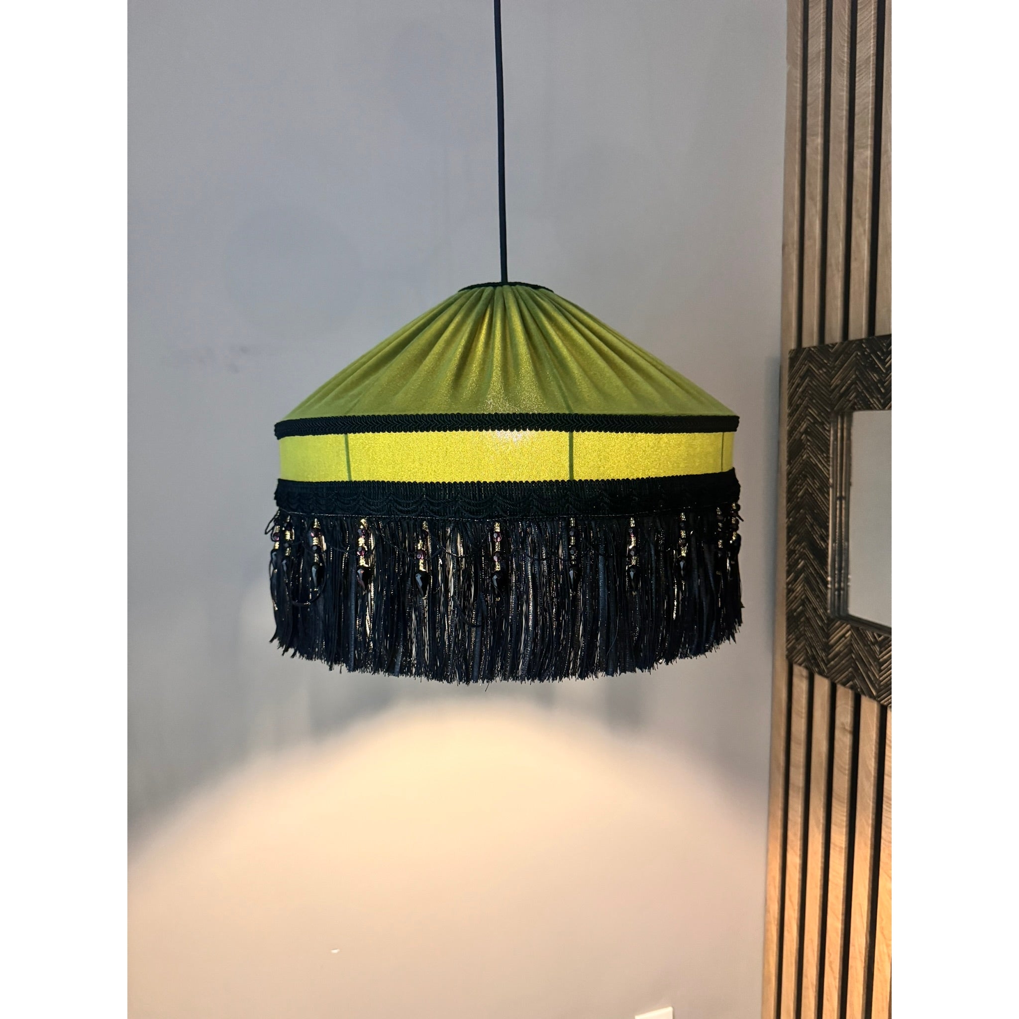 Betty Pistachio Italian Velvet Design Chandelier