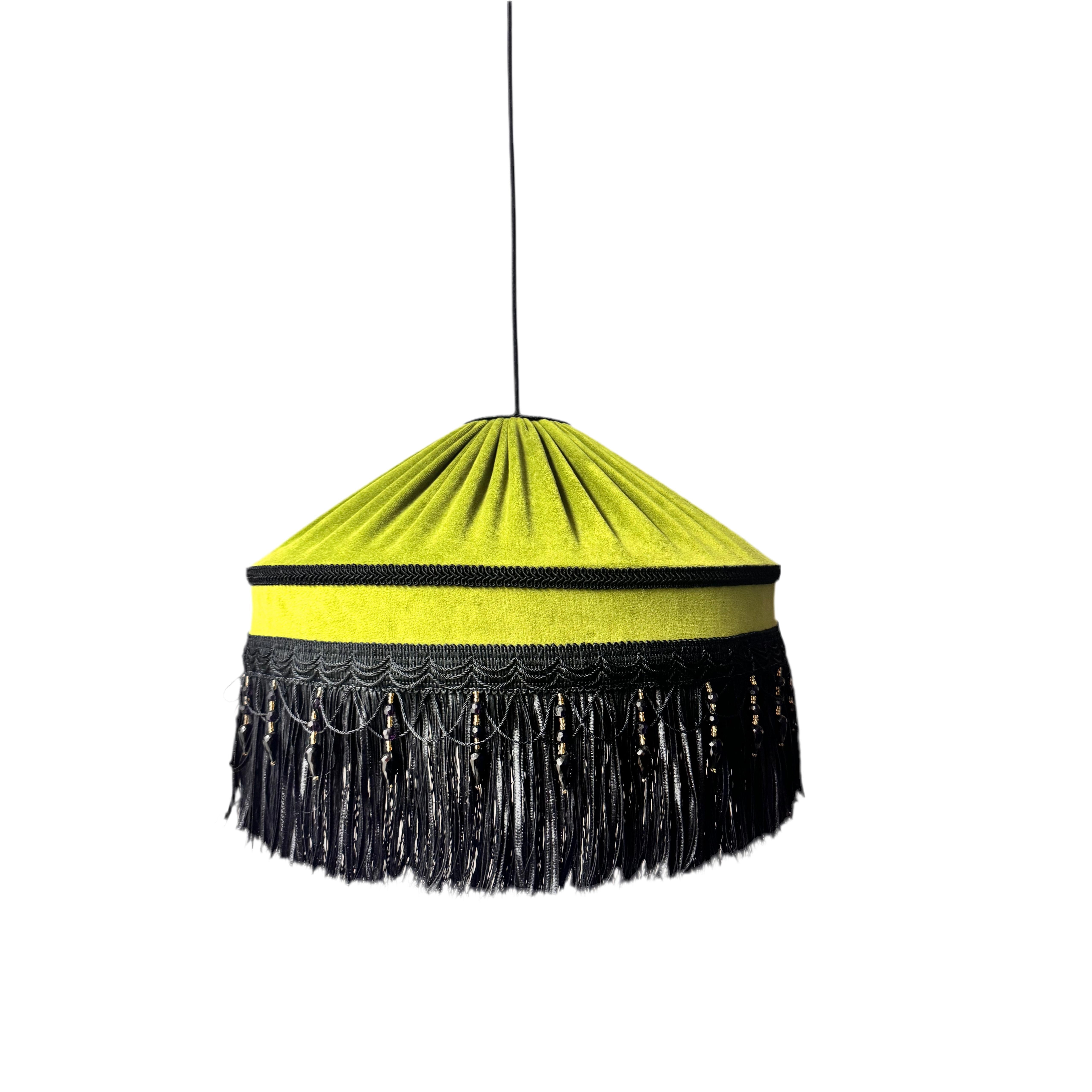 Betty Pistachio Italian Velvet Design Chandelier
