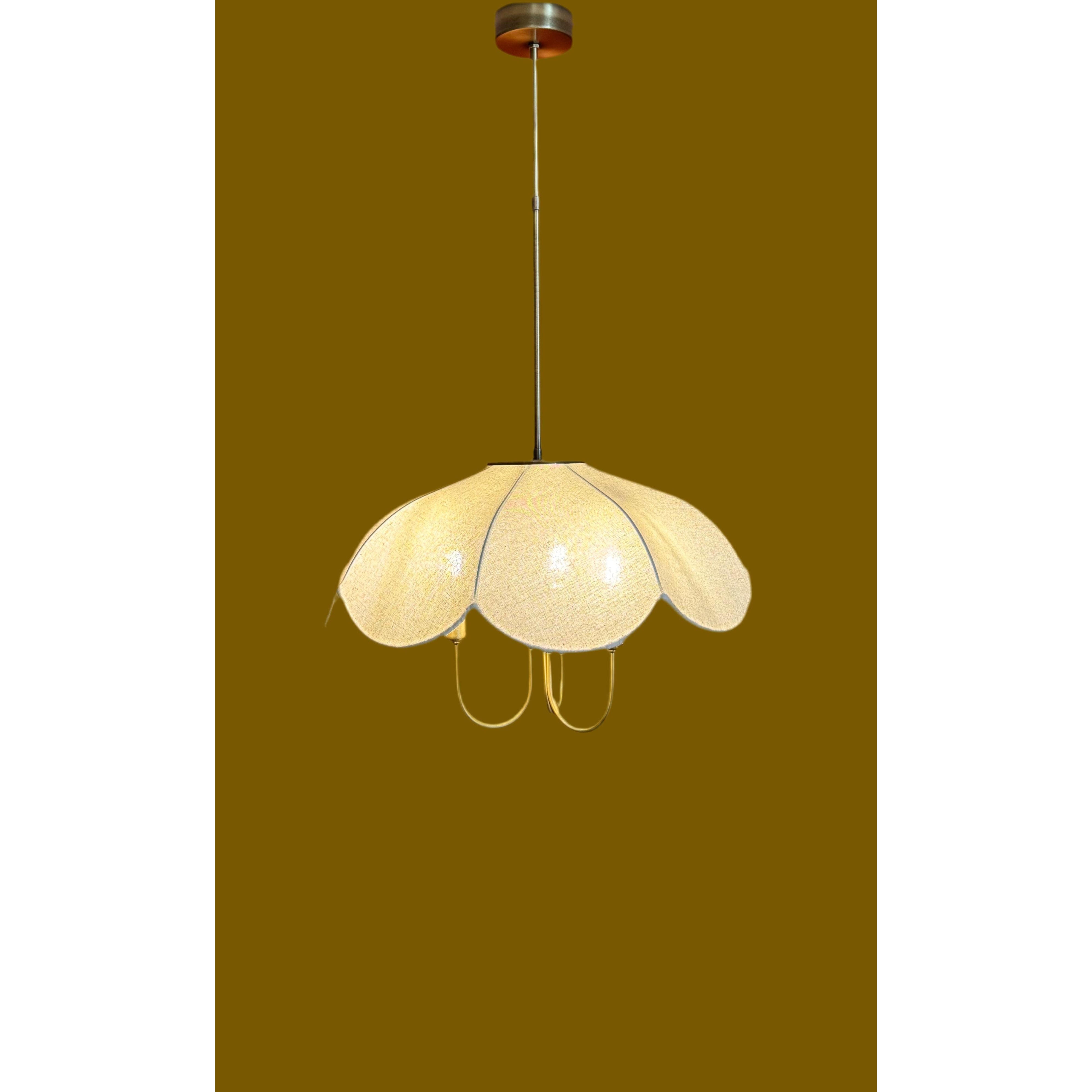 Daisy French Style 3-Light Linen Chandelier